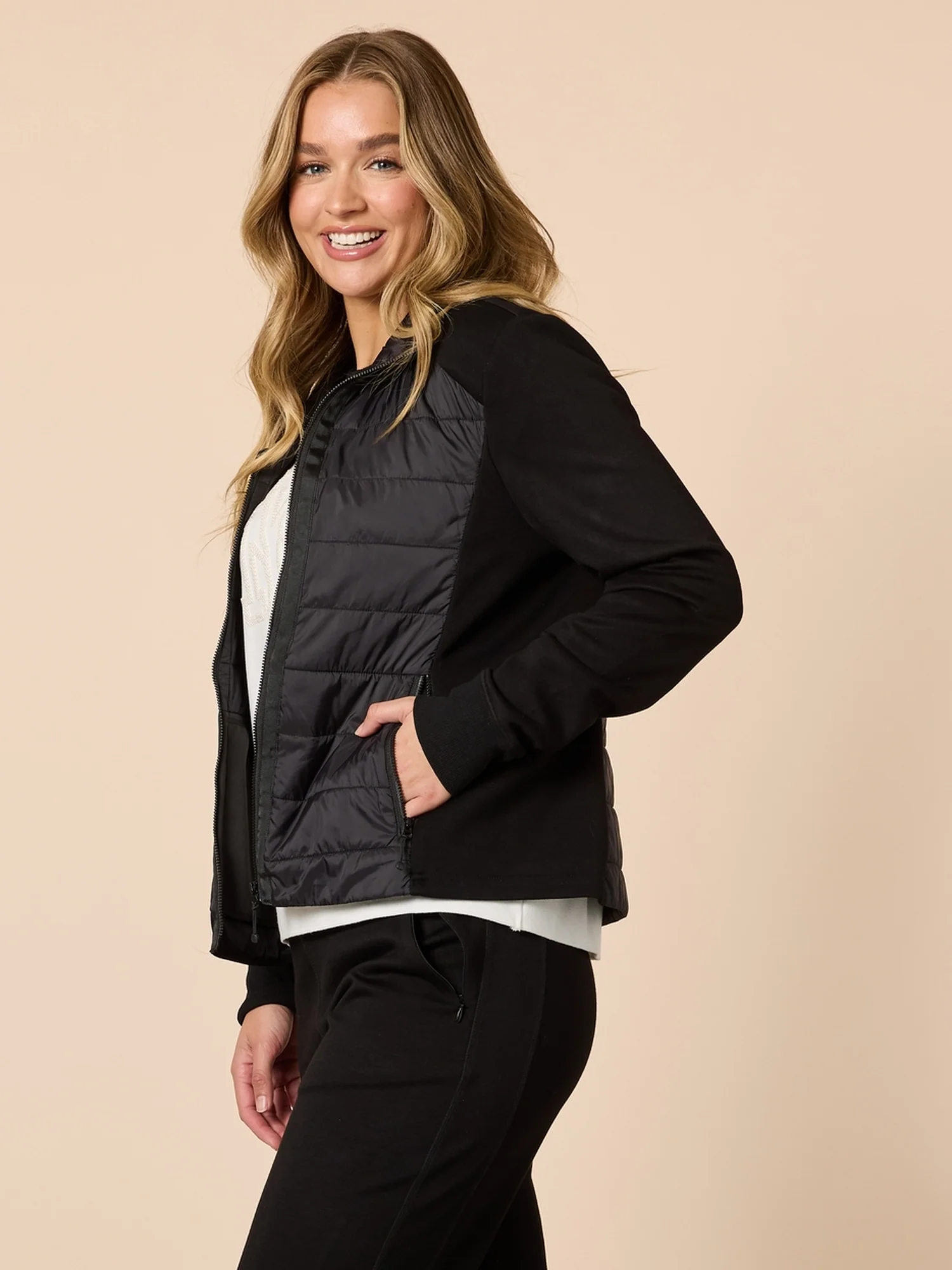 5th Avenue Quilted Jacket - Black - Image 3