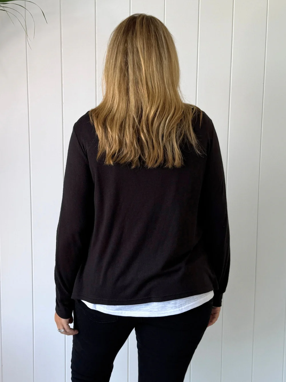 Alice 2 in 1 Knit Top - Black - Image 5