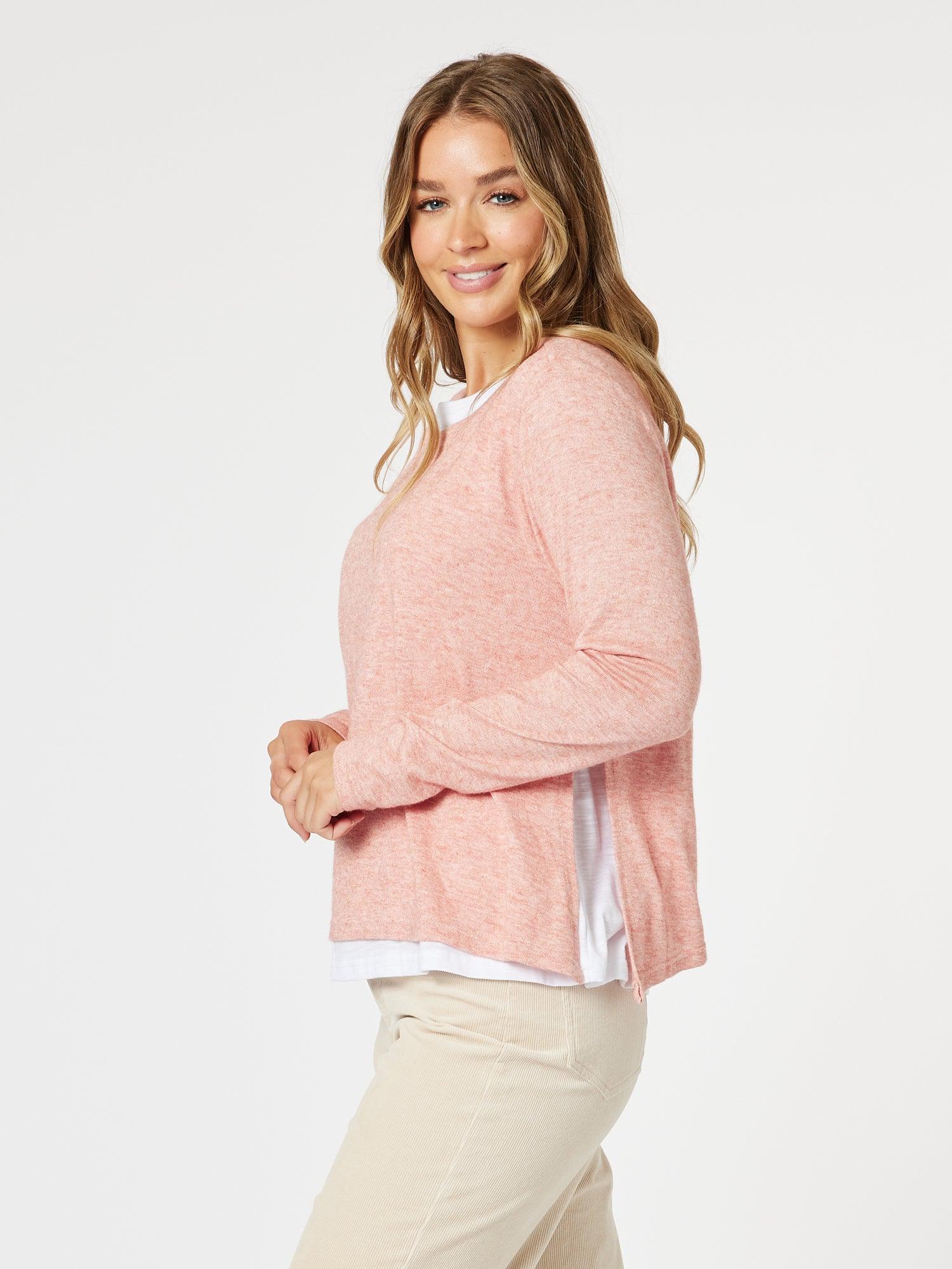 Alice 2 in 1 Knit Top - Coral - Image 7