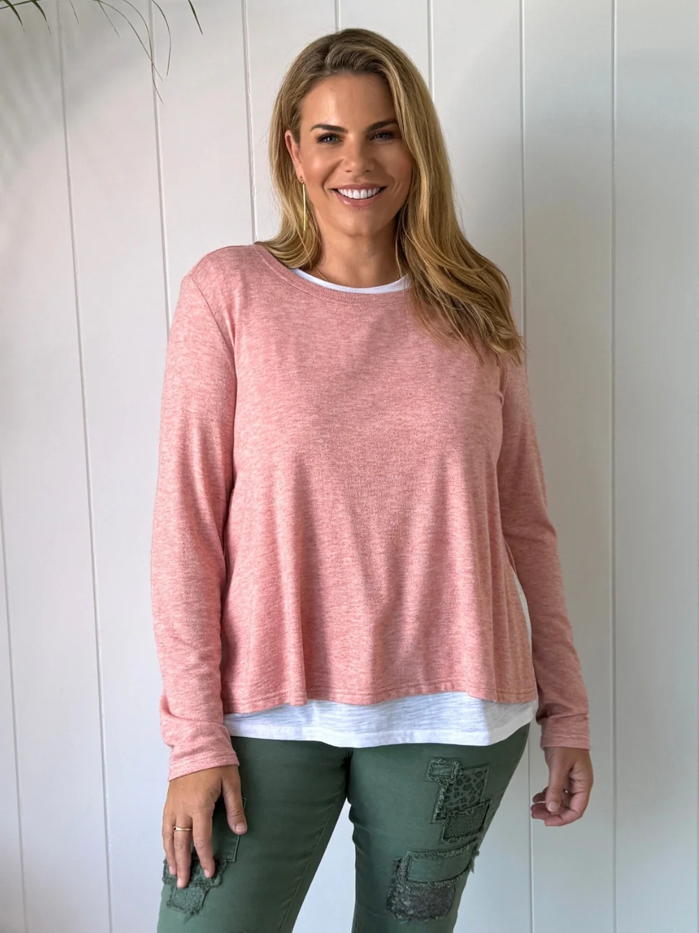 Alice 2 in 1 Knit Top - Coral - Image 8