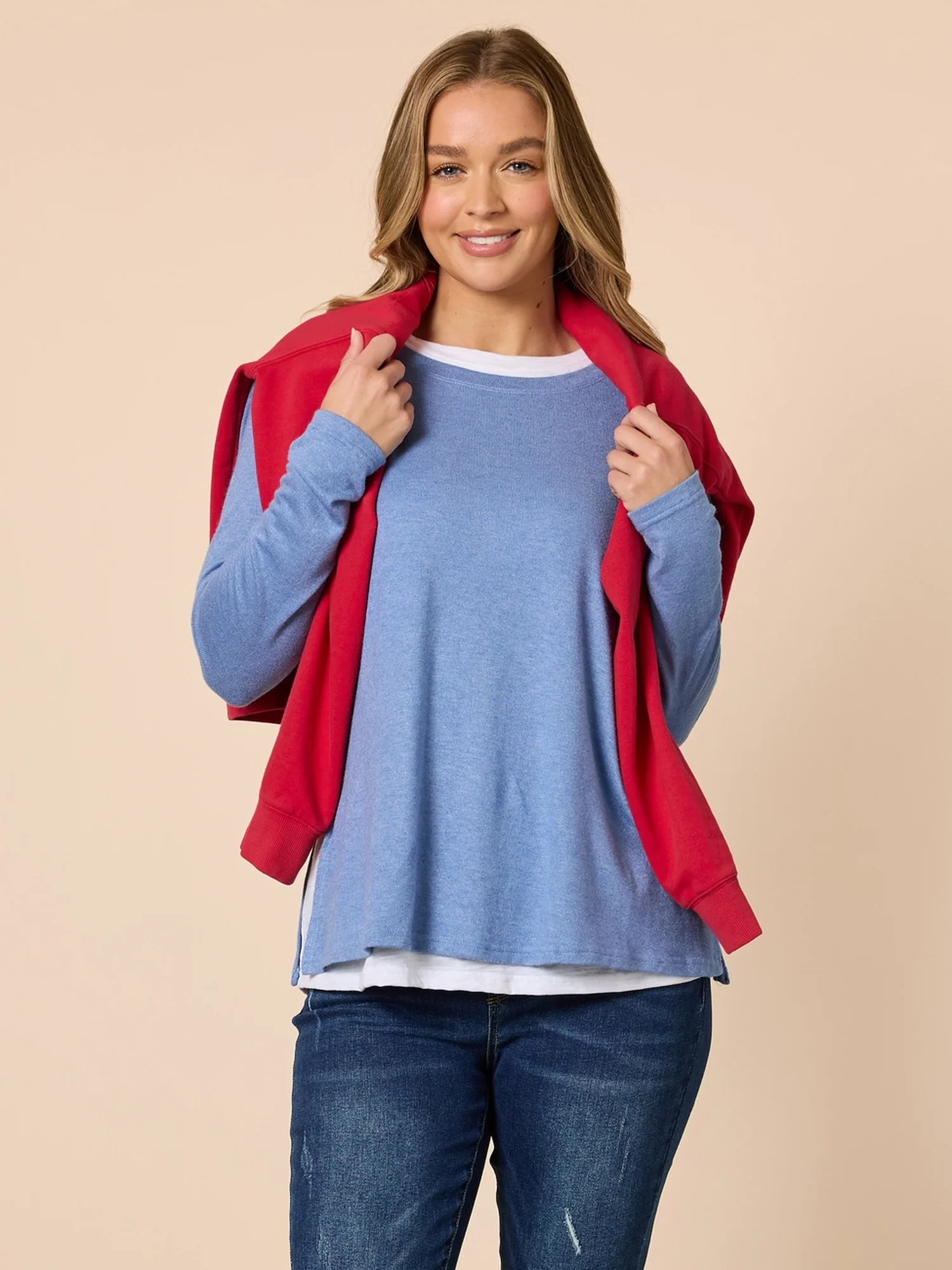 Alicia 2 in 1 Top - Blue