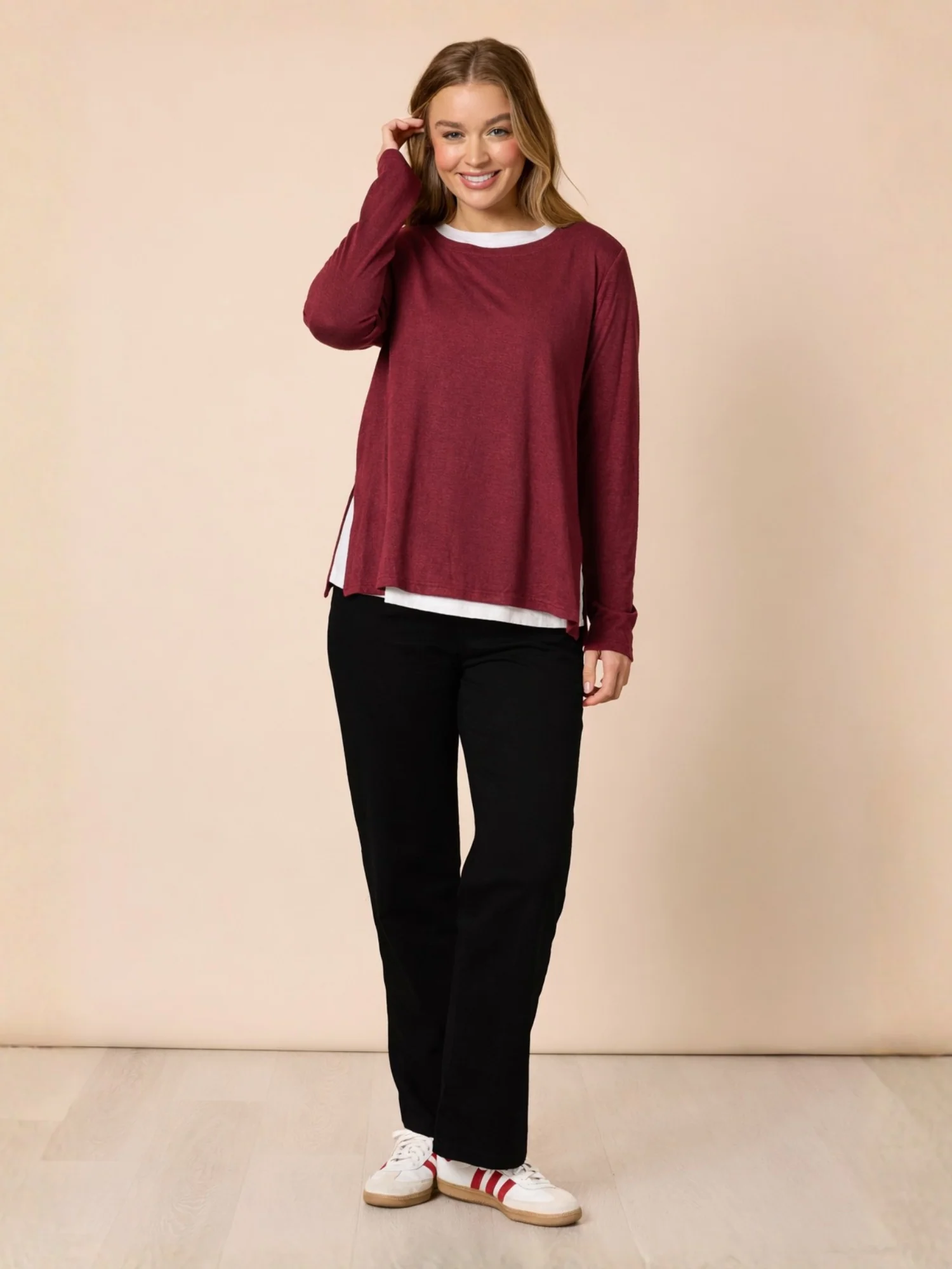 Alicia 2 in 1 Top - Shiraz - Image 2