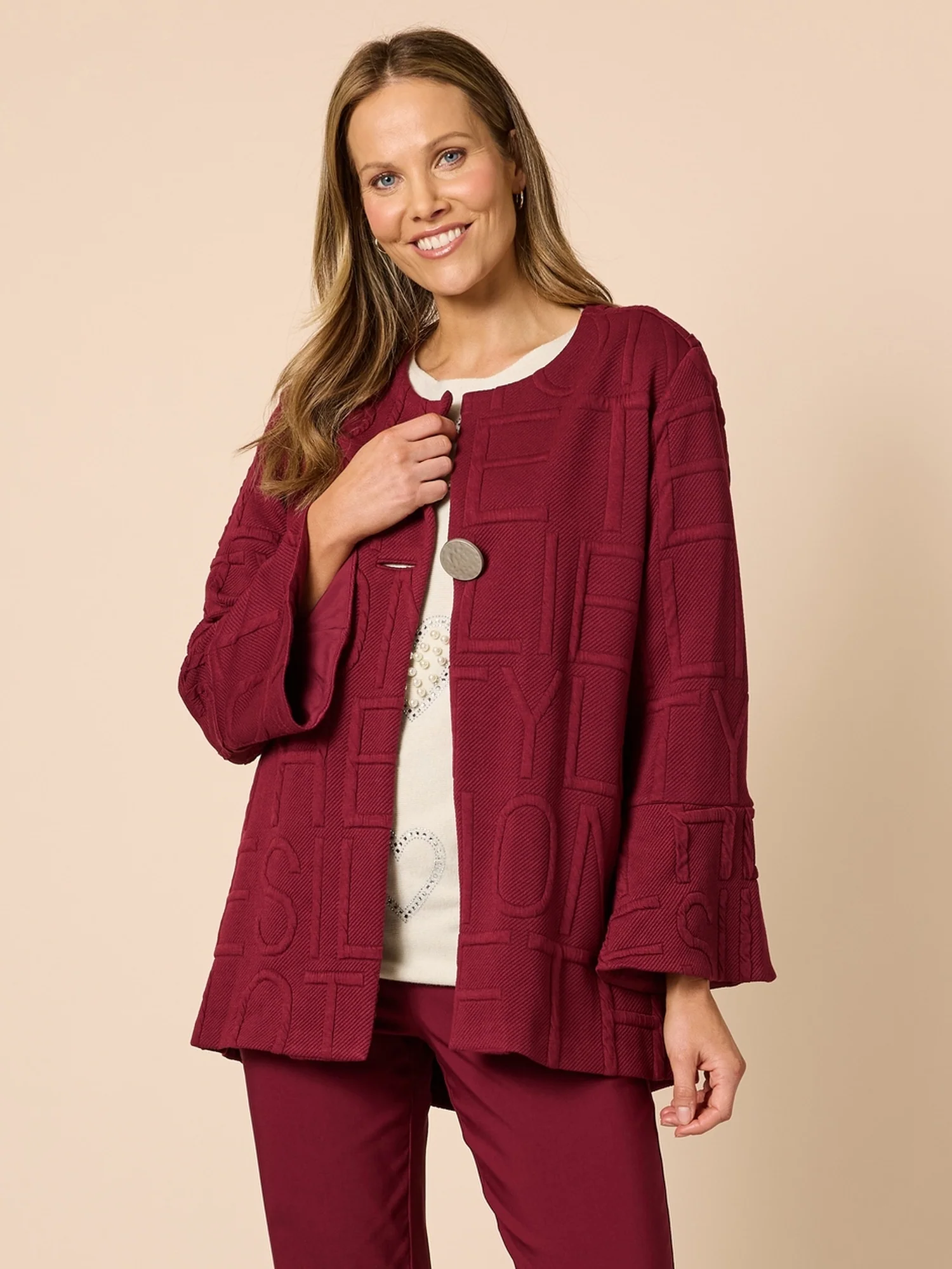 Alpha Script Jacket - Shiraz