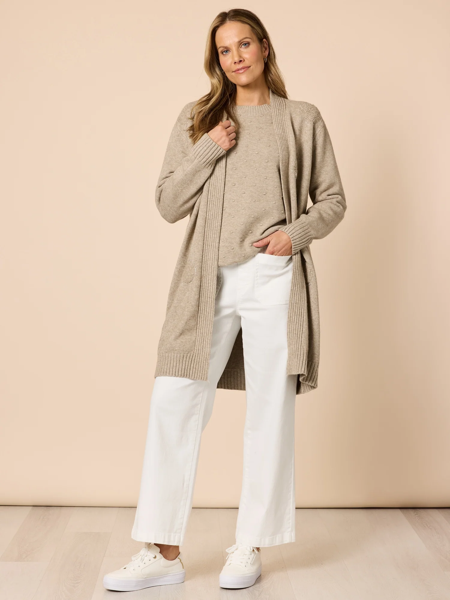 Alpine Spot Knit - Latte - Image 4