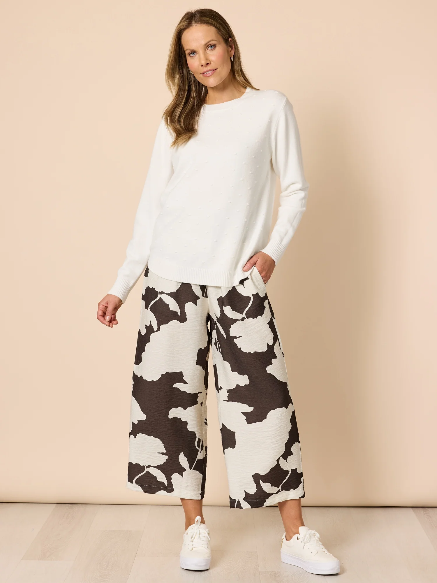 Alpine Spot Knit - Winter White - Image 2