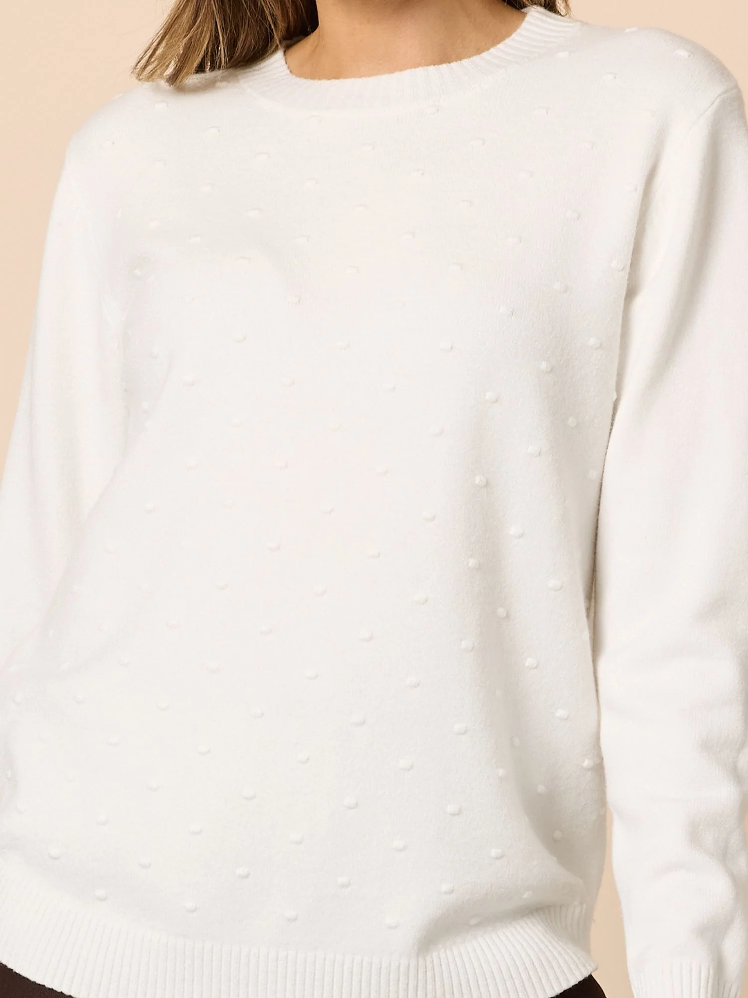 Alpine Spot Knit - Winter White - Image 5