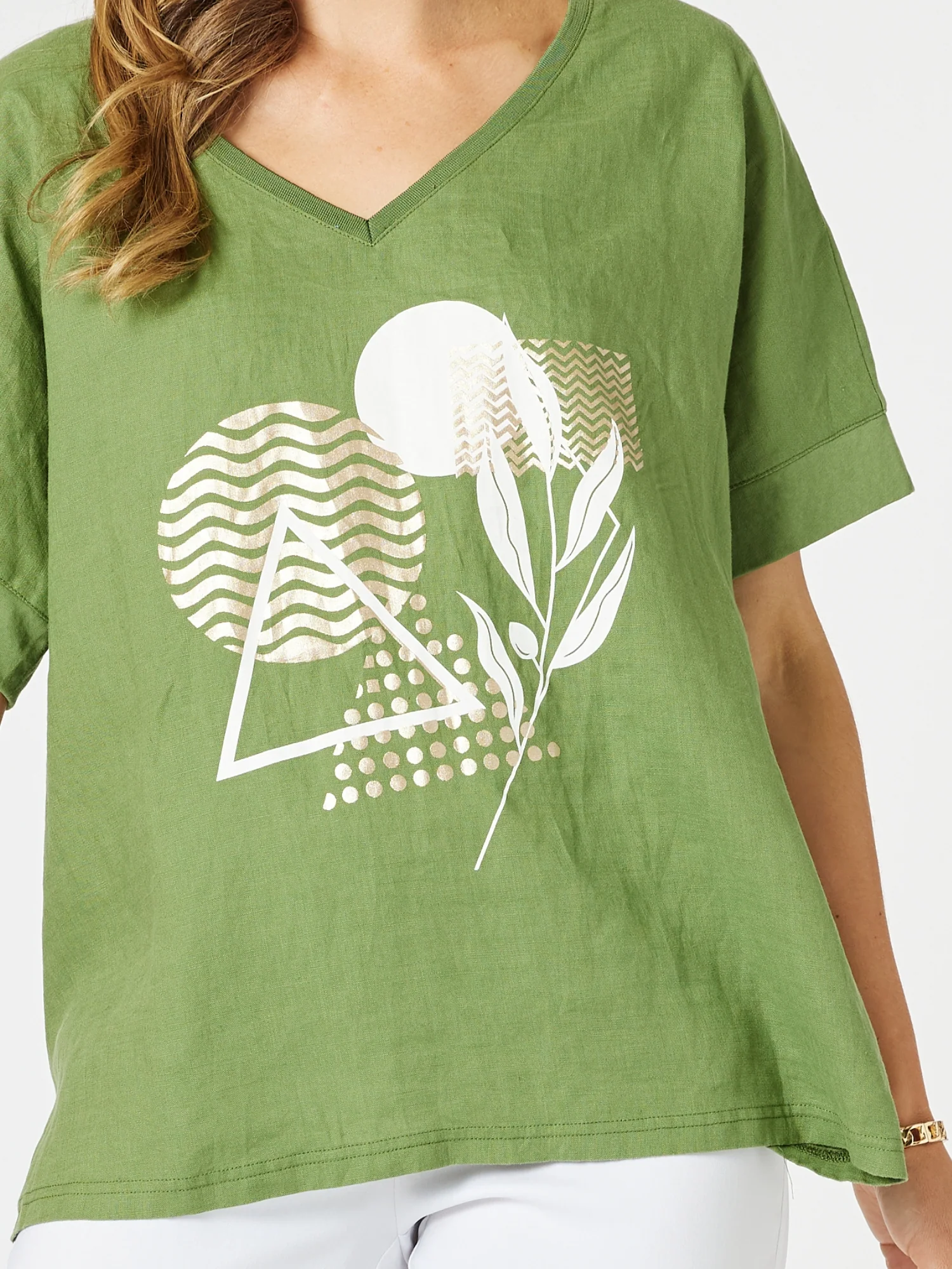 Amazon Forest Print Top - Green - Image 9
