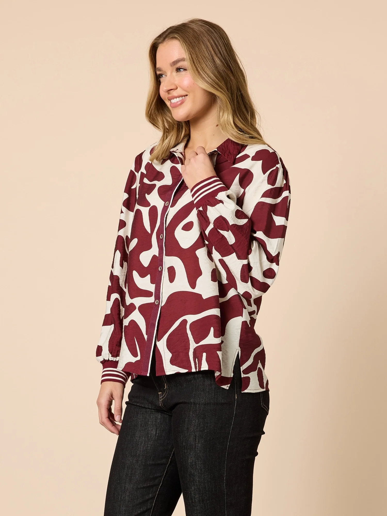 Aspen Print Shirt - Shiraz - Image 3