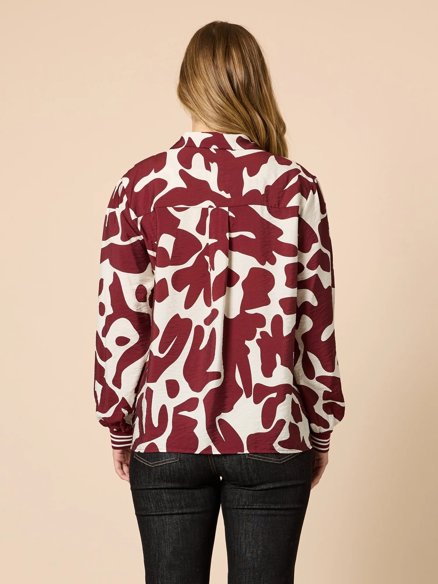 Aspen Print Shirt - Shiraz - Image 5