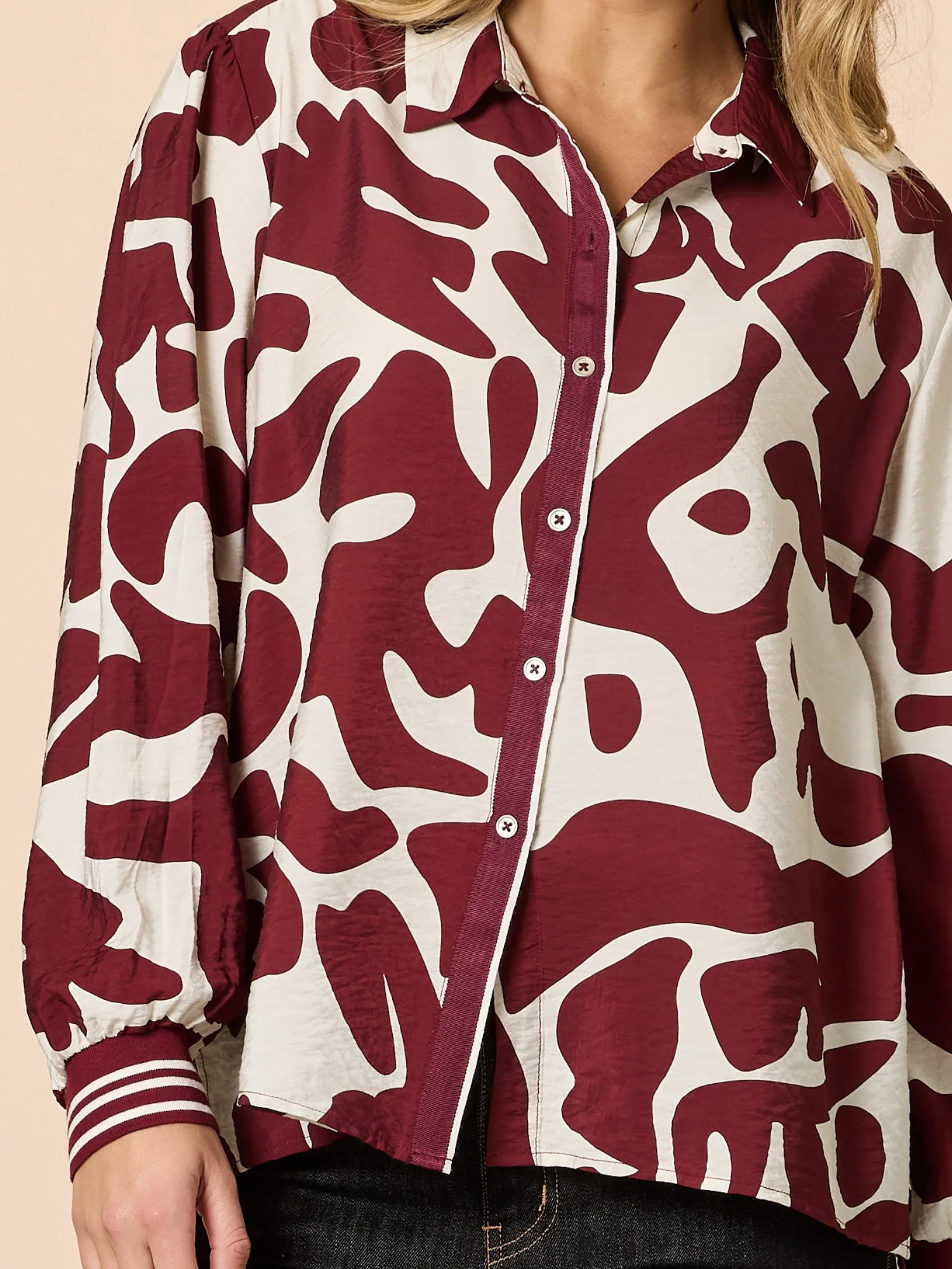 Aspen Print Shirt - Shiraz - Image 6