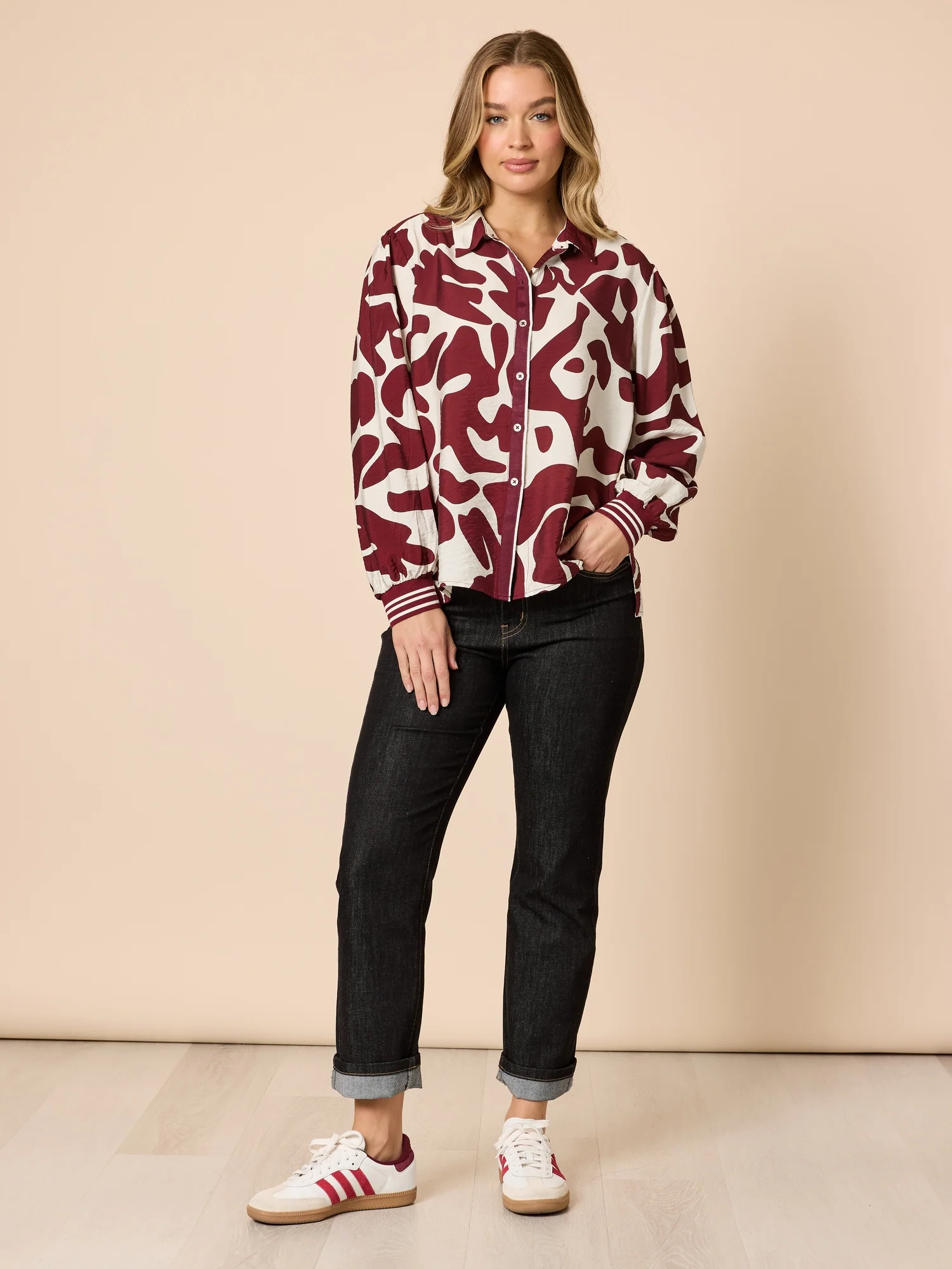 Aspen Print Shirt - Shiraz - Image 7