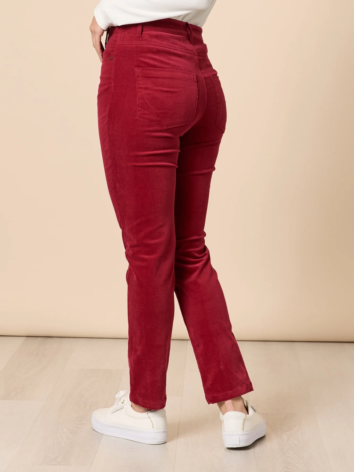 Avenue Slim Leg Cord Pant - Shiraz - Image 4