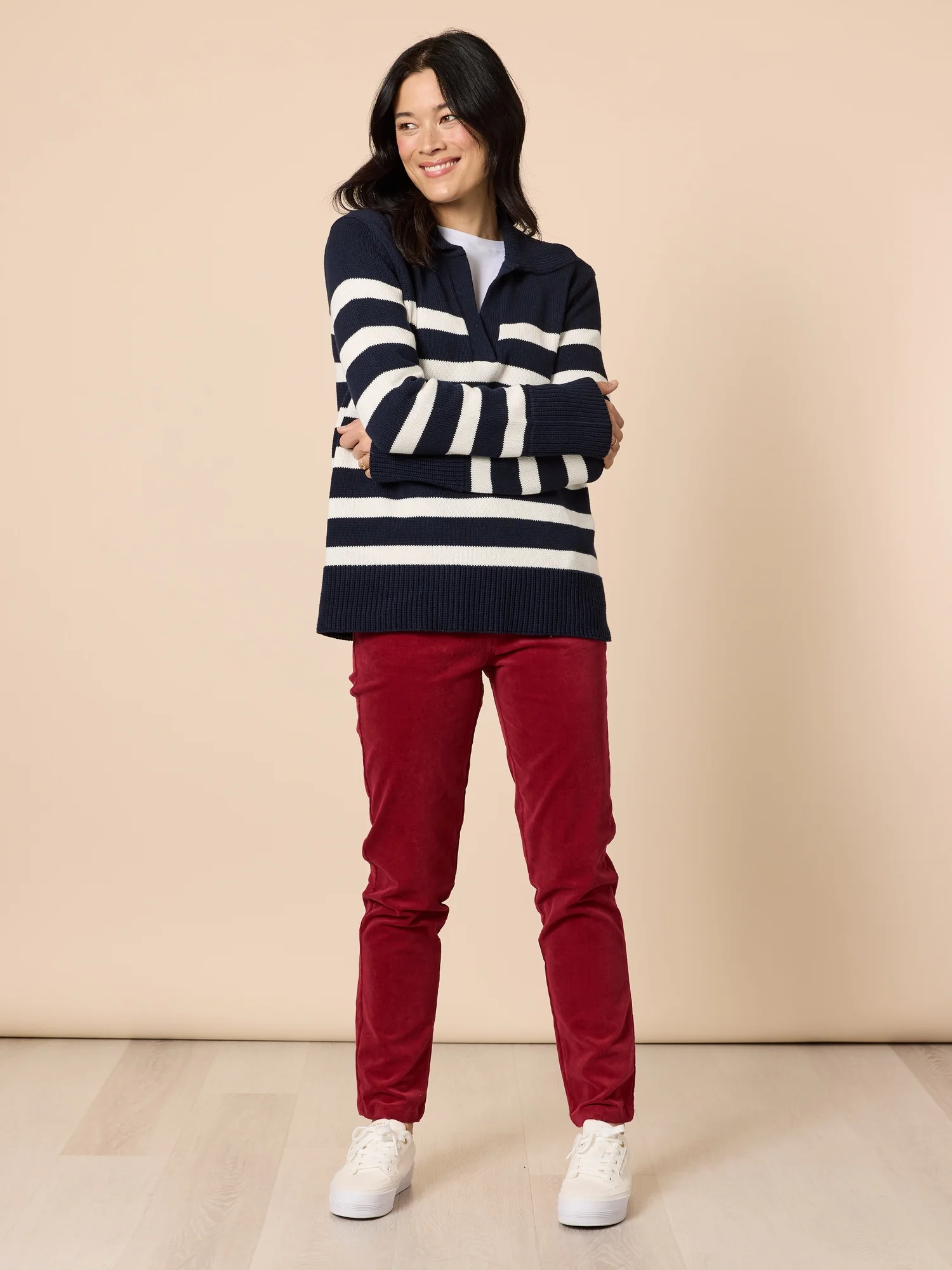 Avenue Slim Leg Cord Pant - Shiraz - Image 6