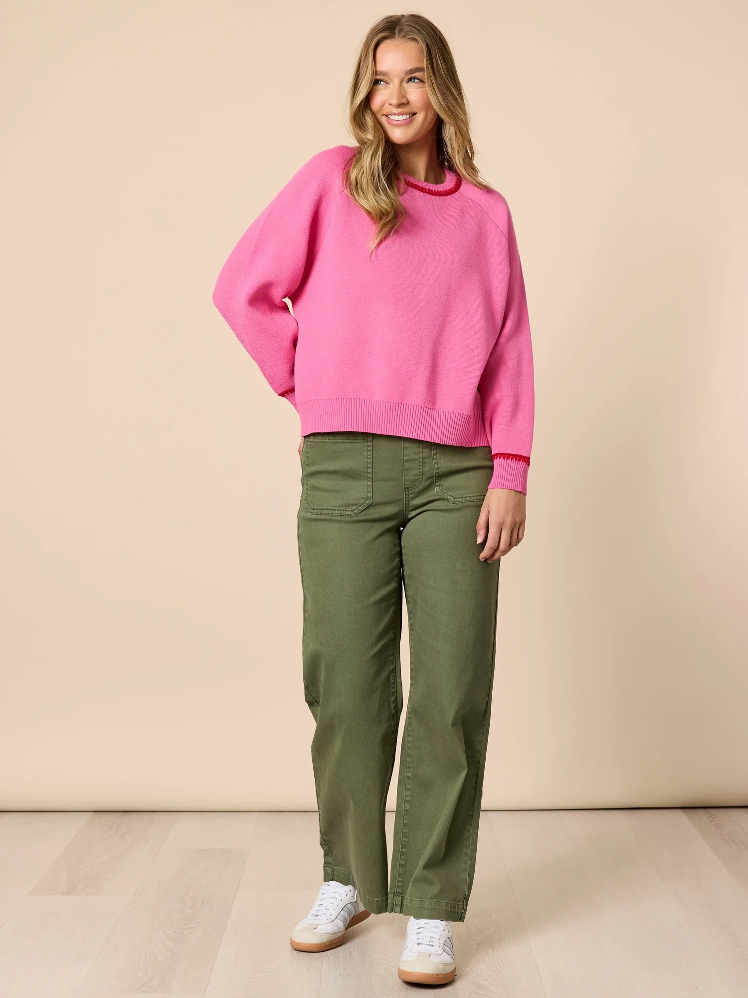 Be My Valentine Stitch Knit - Hot Pink - Image 3