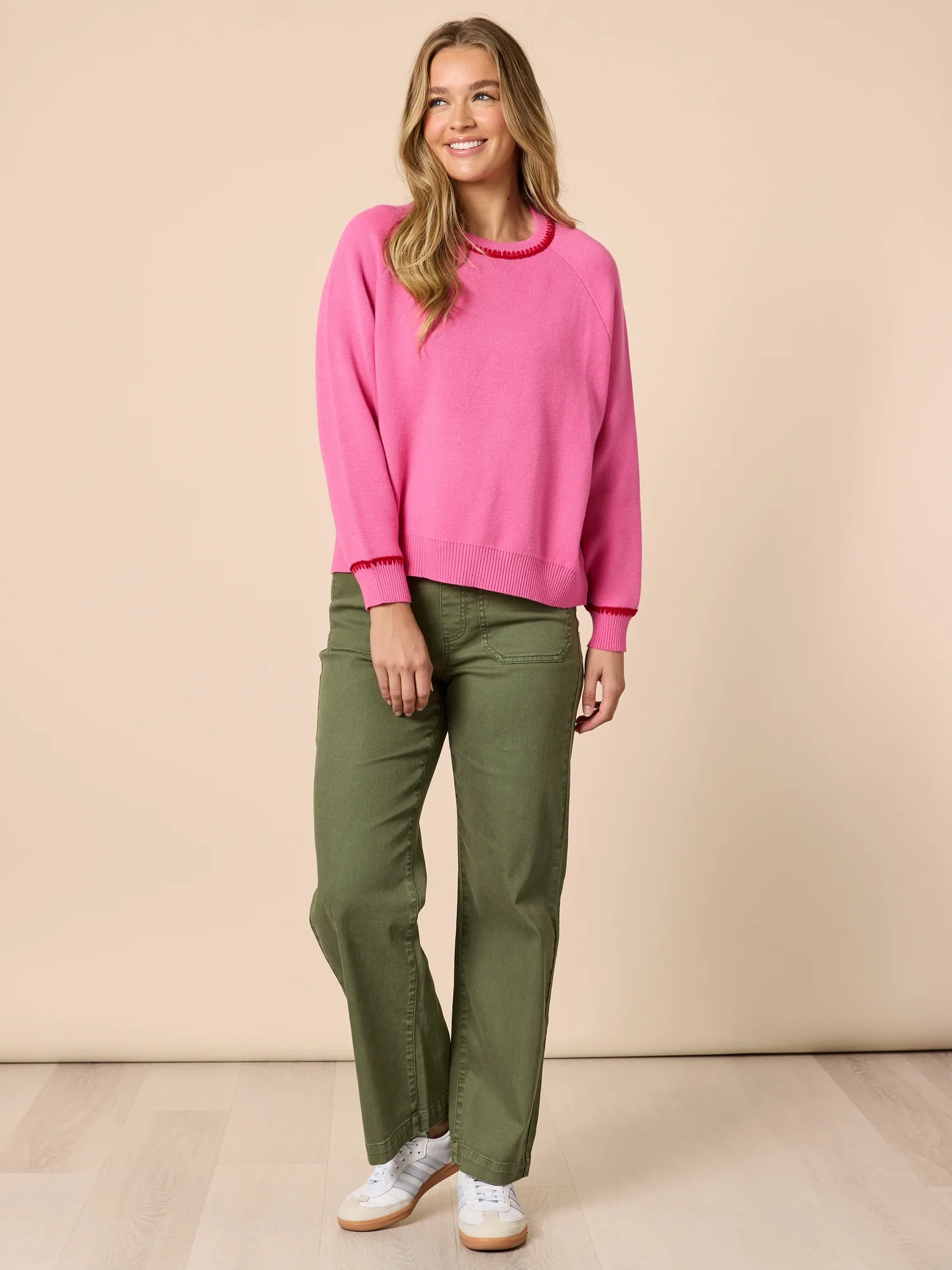 Be My Valentine Stitch Knit - Hot Pink - Image 6