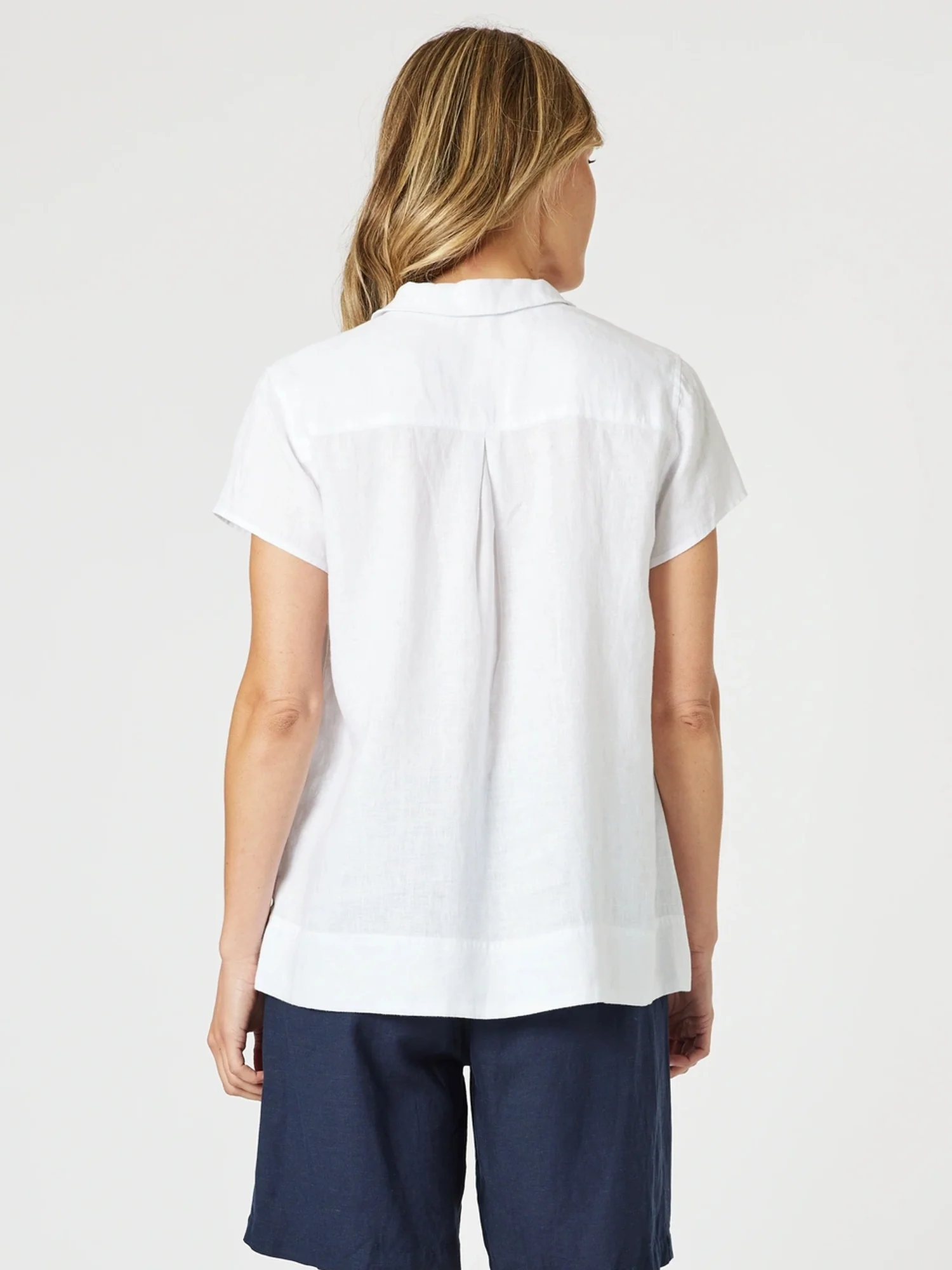 Beau Lino V Neck Top - White - Image 6