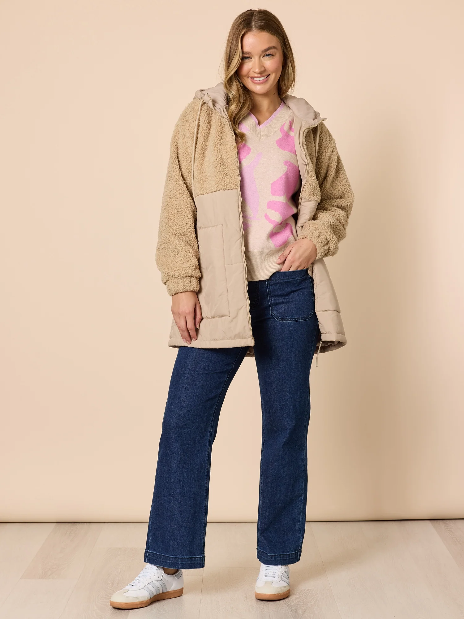 Blushing Print Knit - Pink/Multi - Image 3