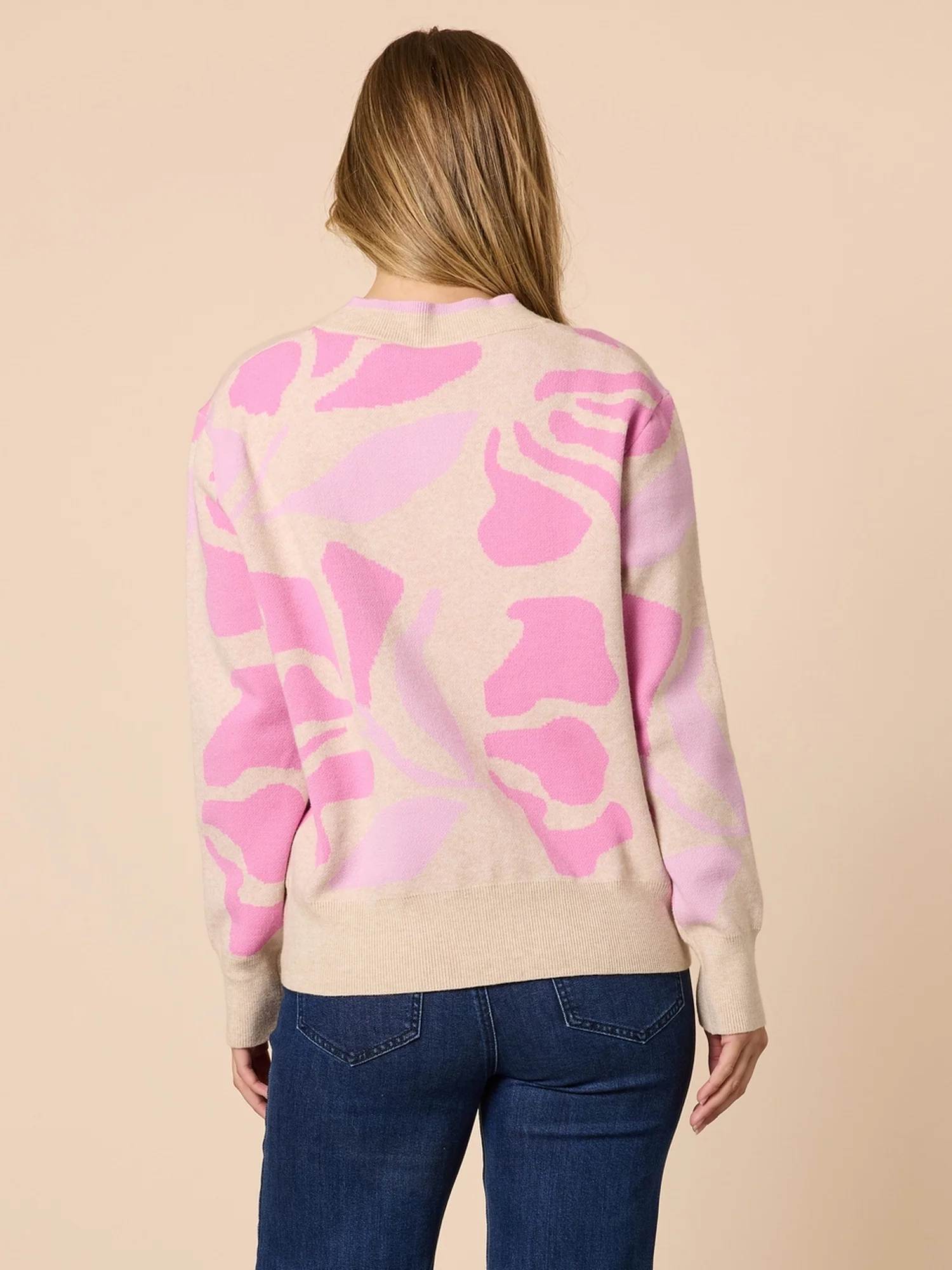Blushing Print Knit - Pink/Multi - Image 7