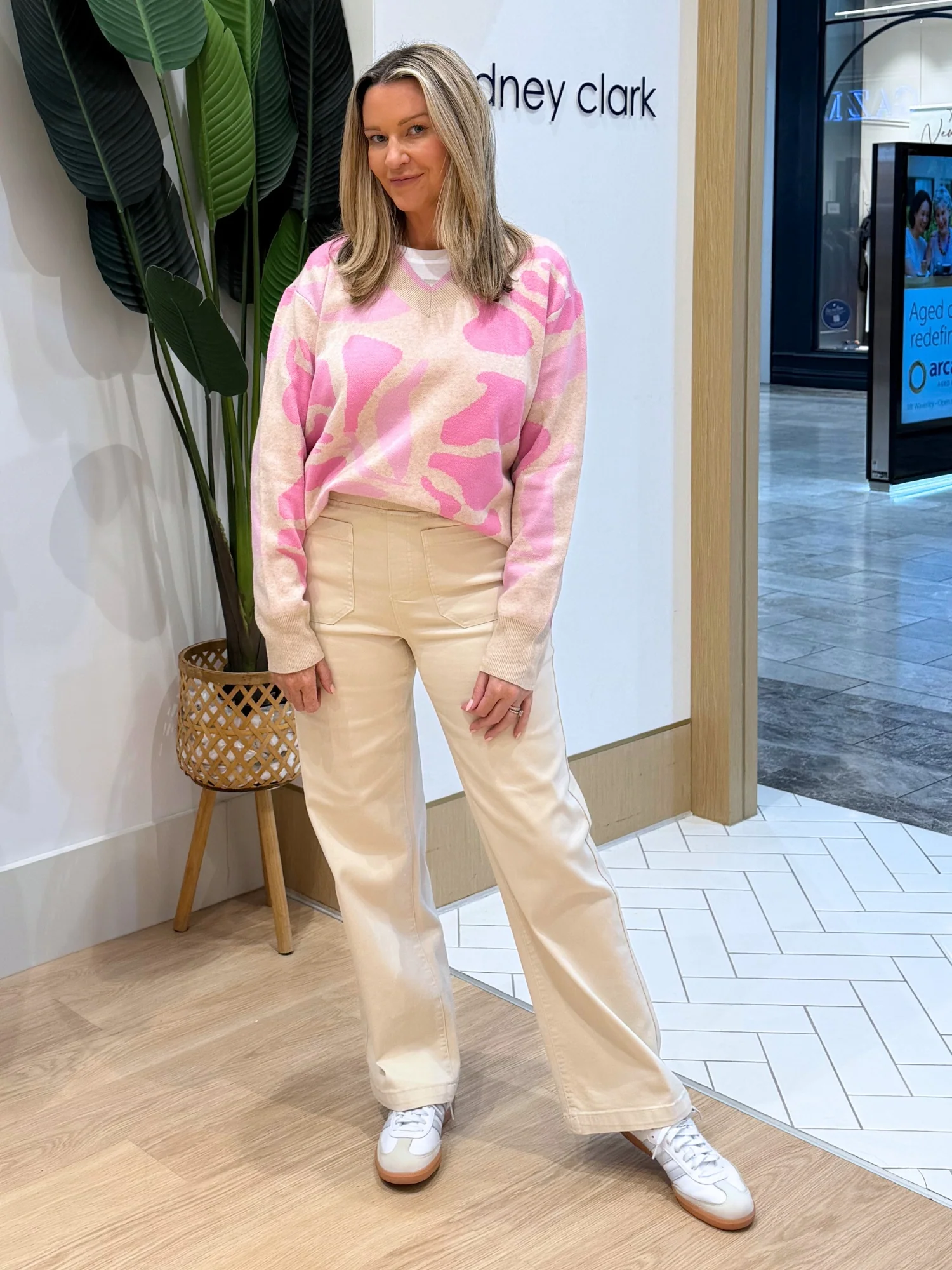 Blushing Print Knit - Pink/Multi - Image 9