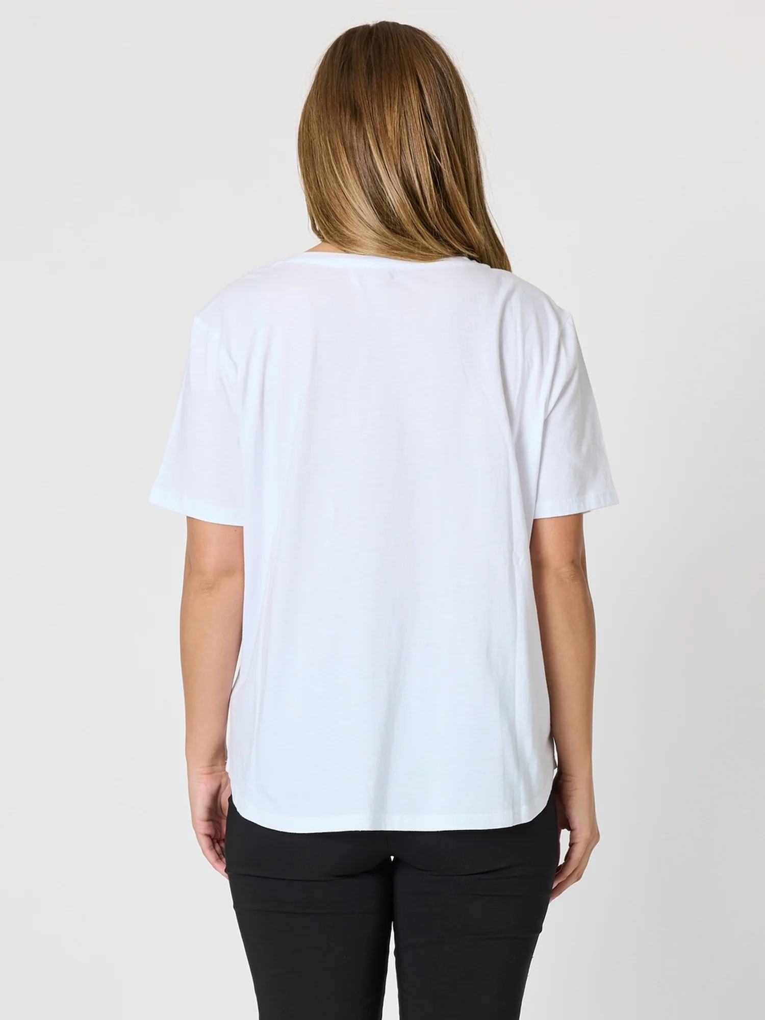Embroidered Bow Tee - White - Image 5
