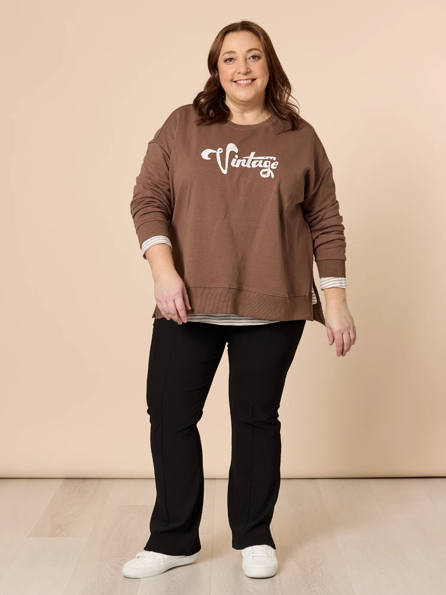 Brandie Rib Pant - Black - Image 3