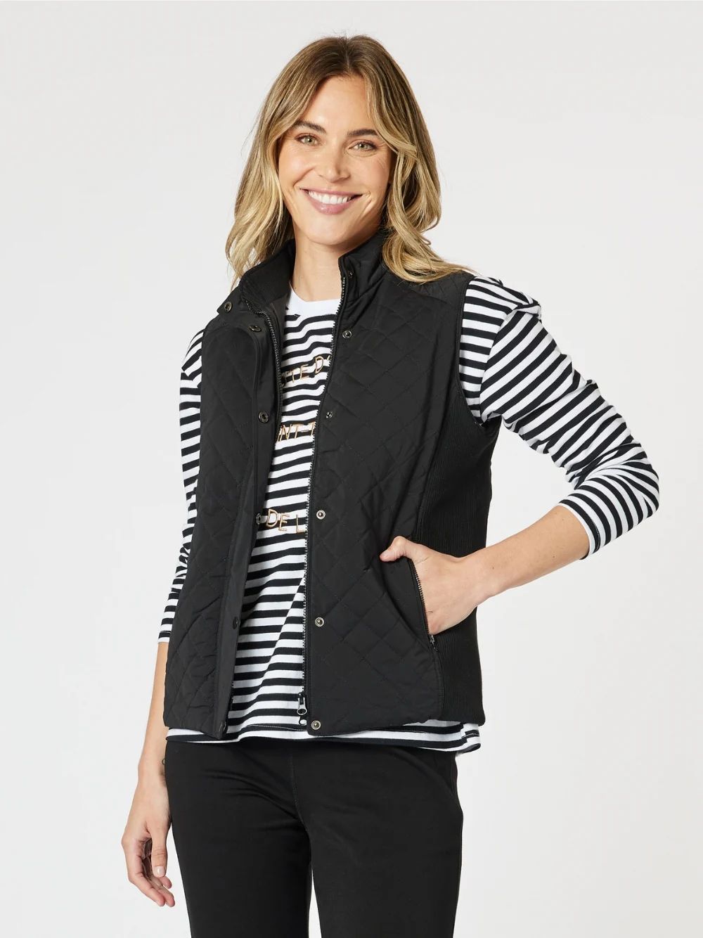 Brighton Puffer Vest - Black
