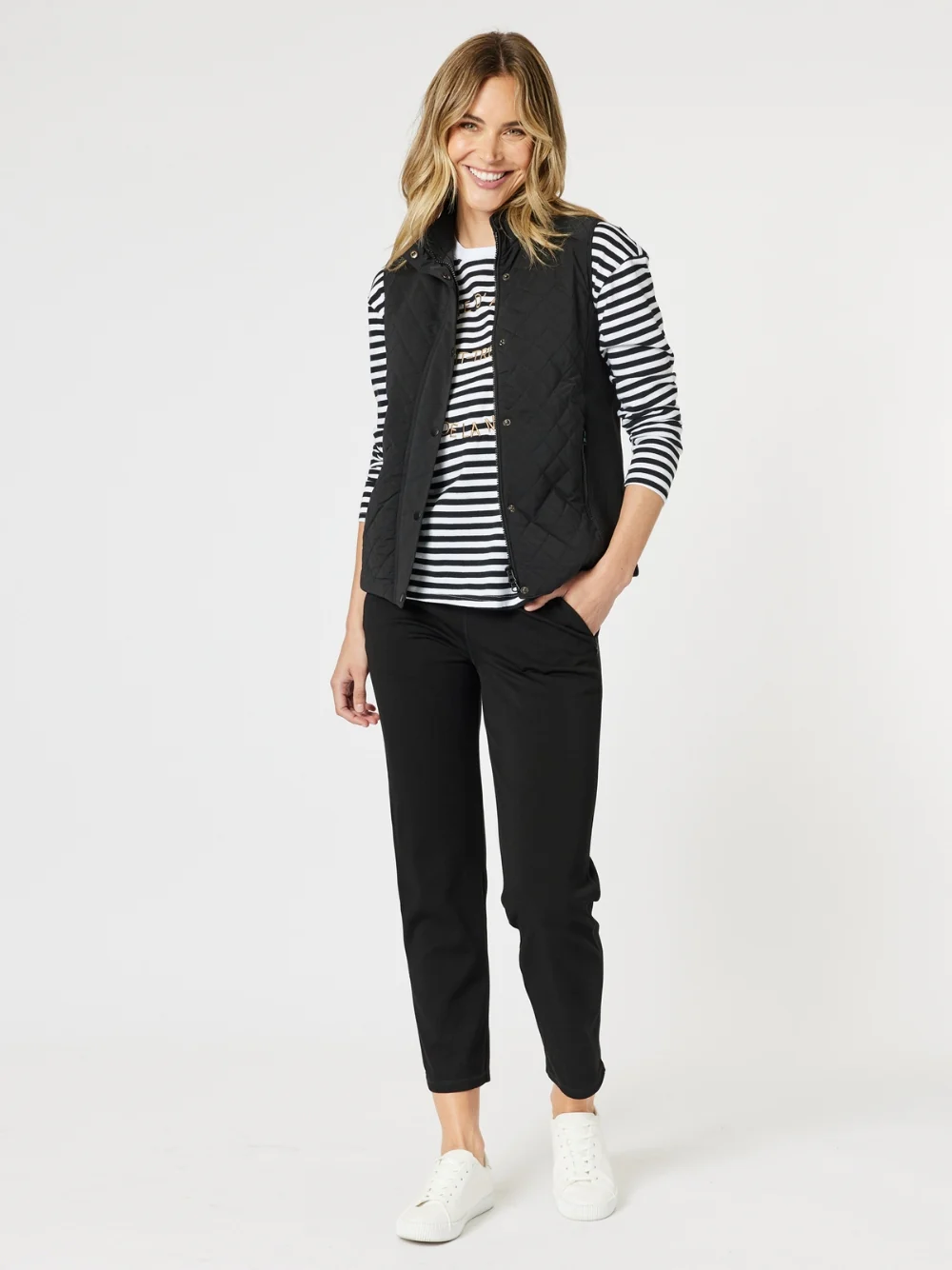 Brighton Puffer Vest - Black - Image 2