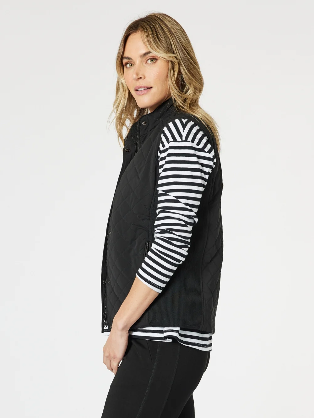 Brighton Puffer Vest - Black - Image 3