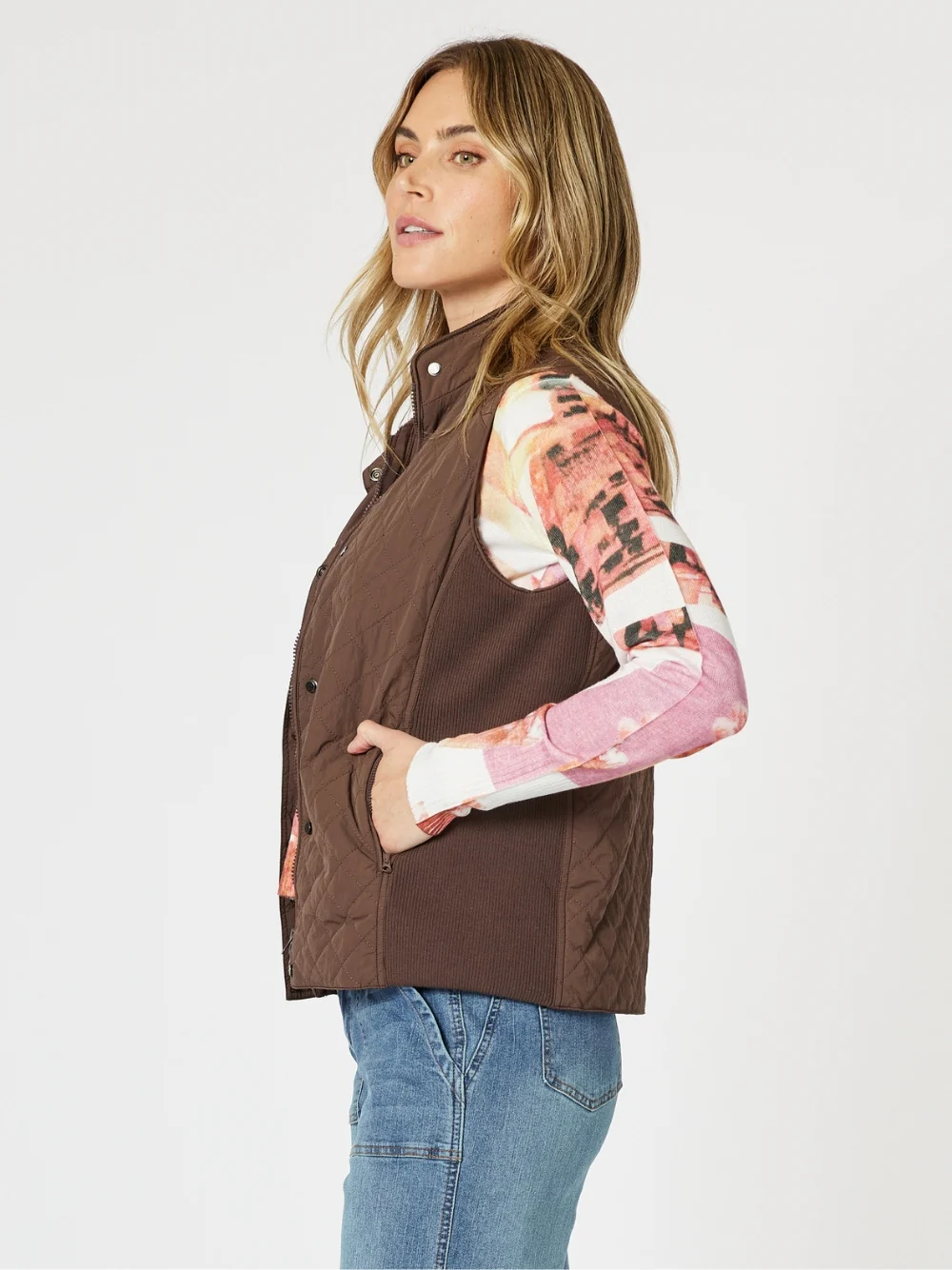 Brighton Puffer Vest - Chocolate - Image 5