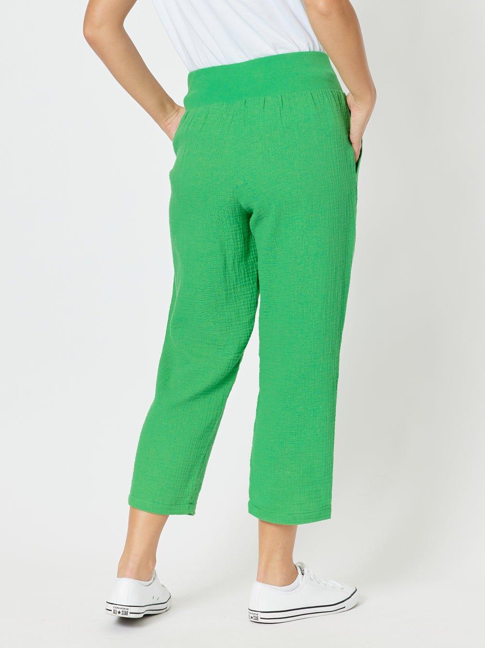 Byron Cotton 7/8 Pant - Emerald - Image 5