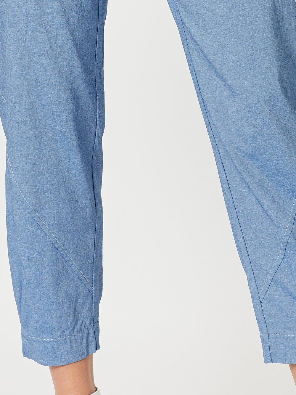 Parachute Stitch Detail Pant - Indigo Marle - Image 7