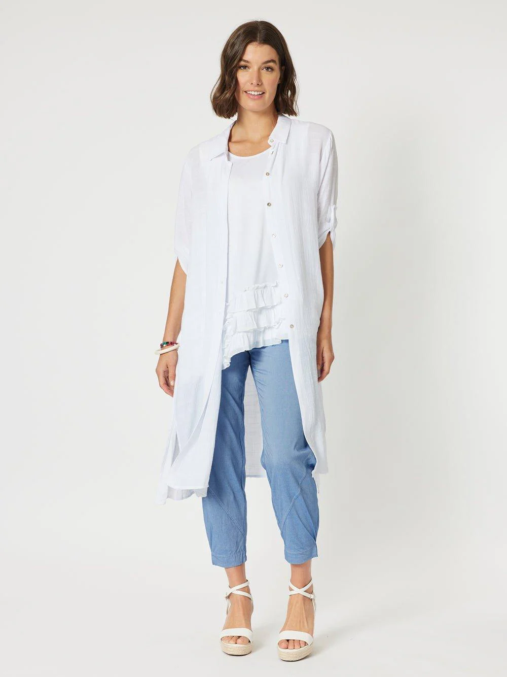 Parachute Stitch Detail Pant - Indigo Marle - Image 8
