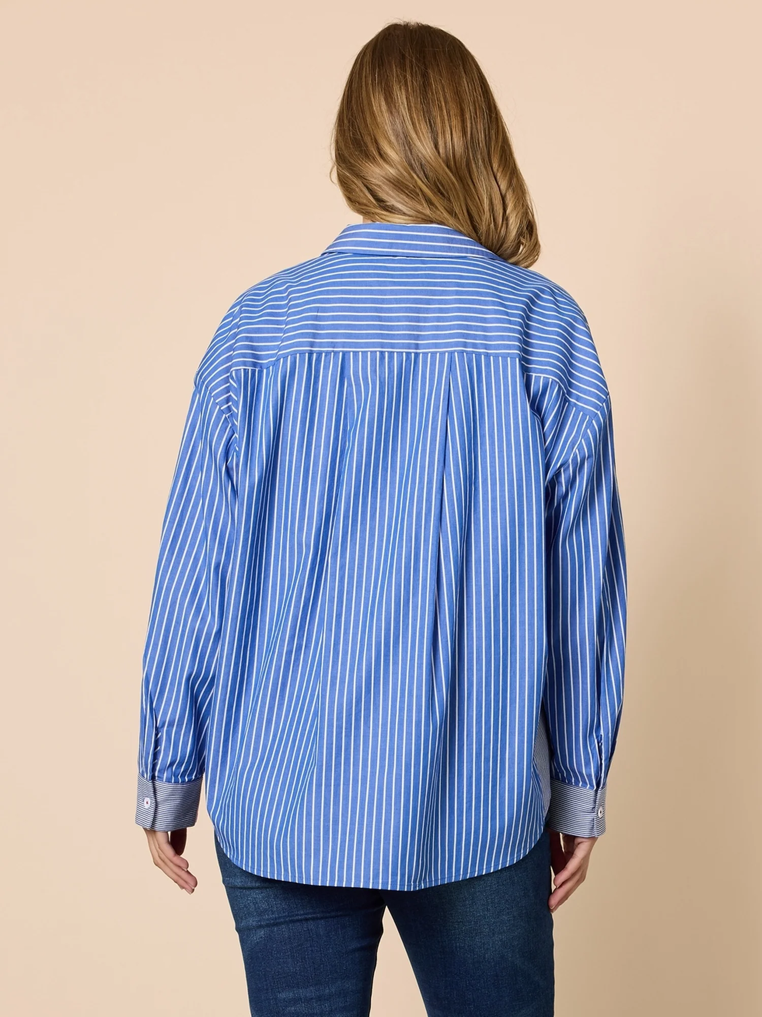 Cabo Stripe Print Shirt - Blue/White - Image 5