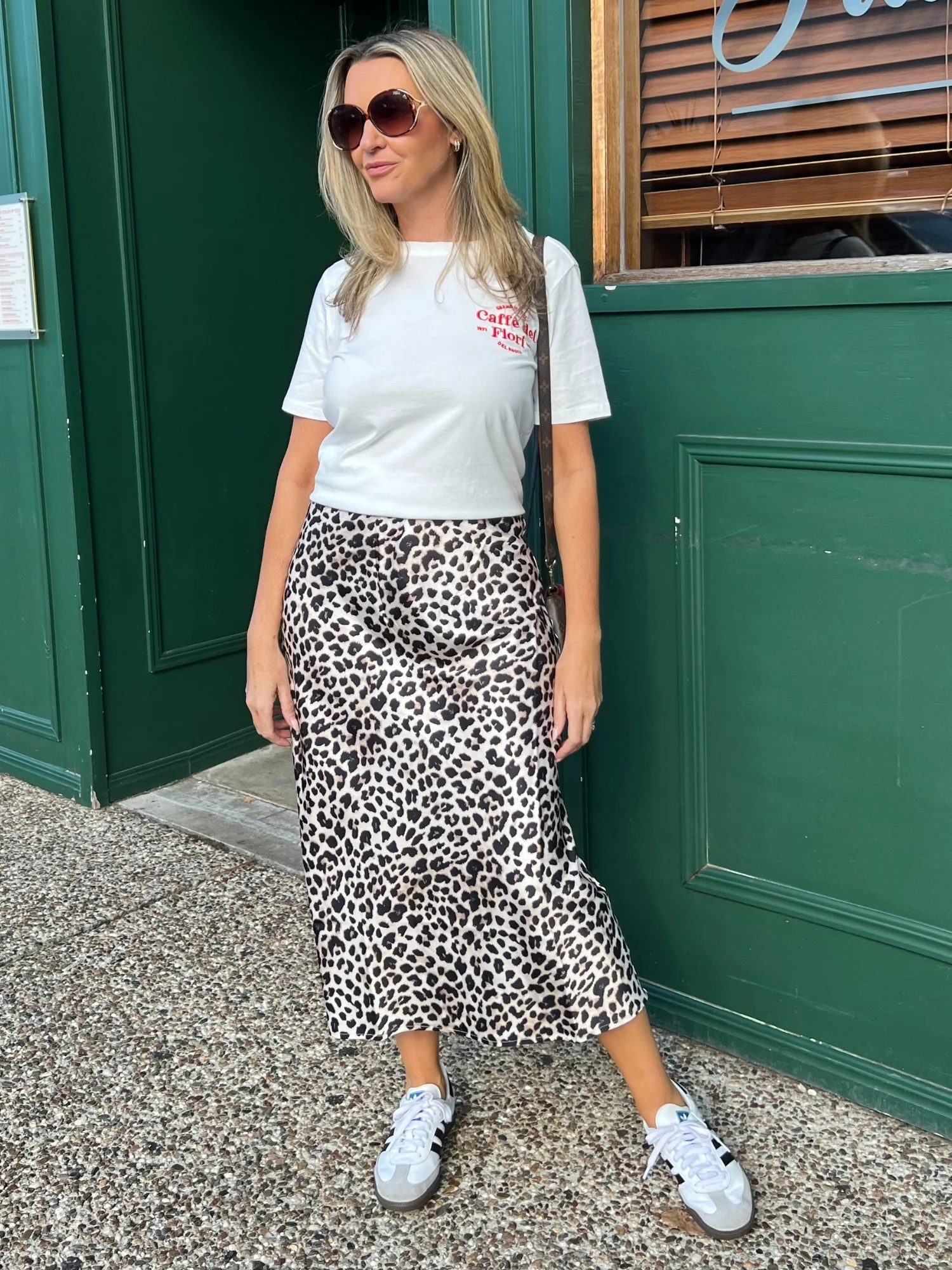 Caffe Print T-Shirt - Ivory - Image 3