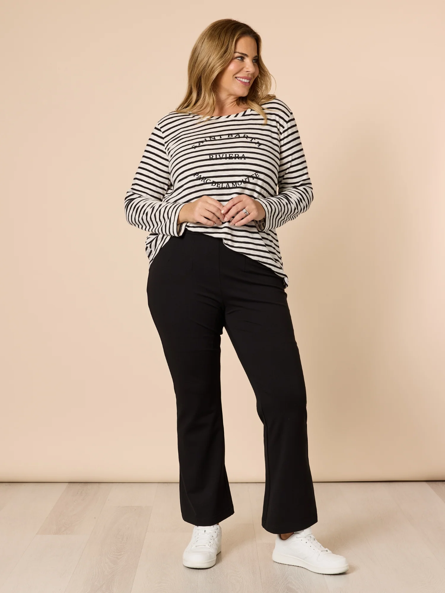 Carla Flare Pant - Black - Image 8