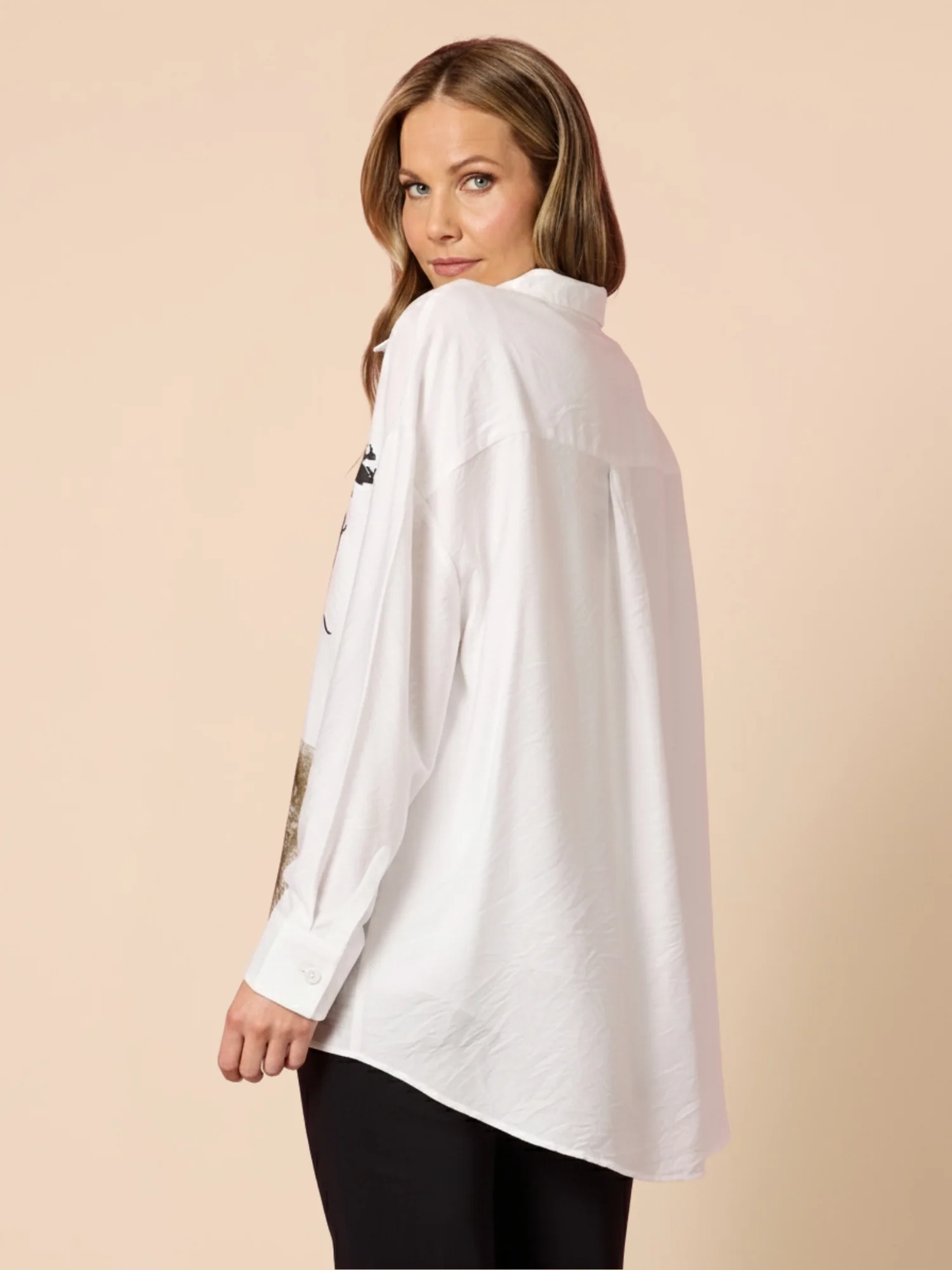 Celine Floral Print Shirt - Ivory - Image 4