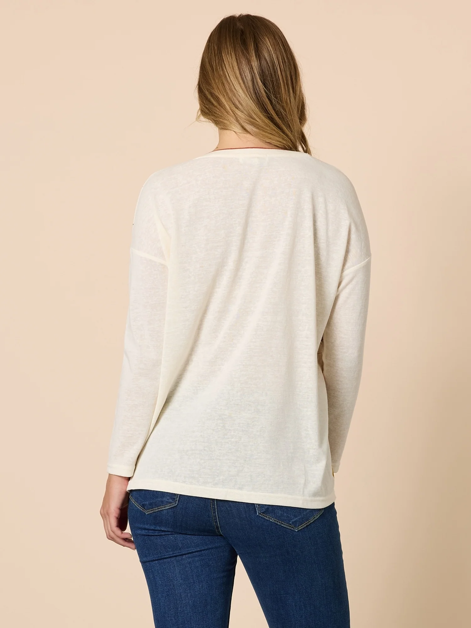 Central Park Floral Print Top - Natural Multi - Image 5