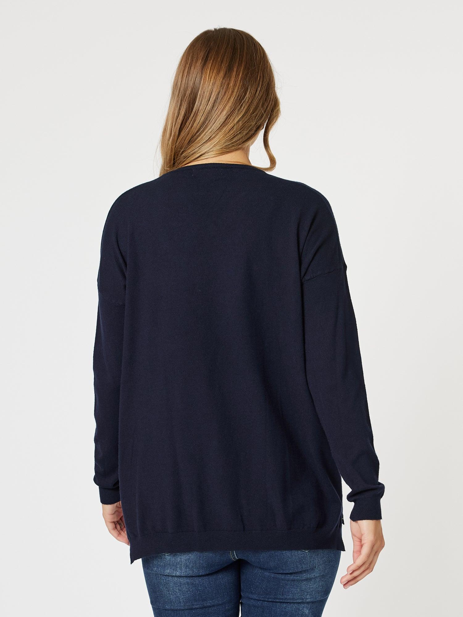 C'est La Vie Knit Sweat - Navy - Image 7
