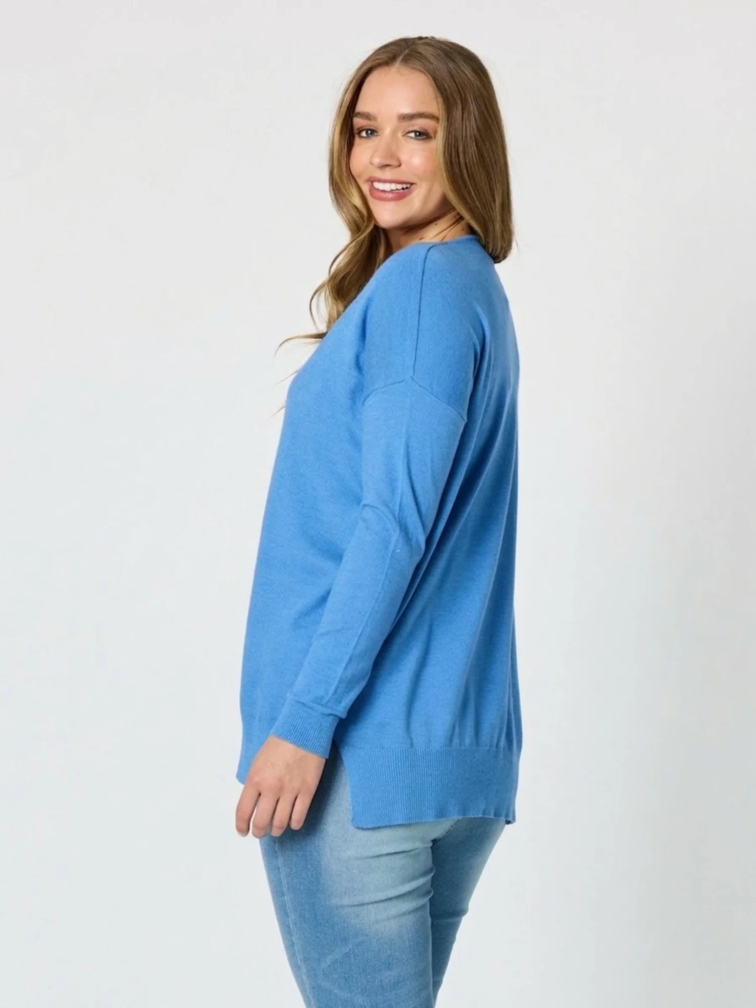 C'est La Vie Knit Sweat - Blue - Image 3