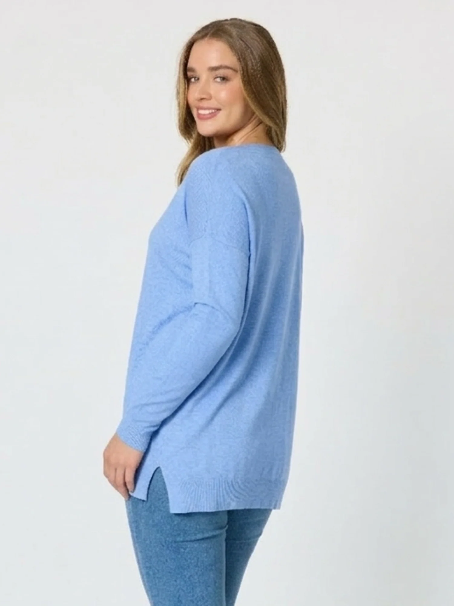 C'est La Vie Knit Sweat - Sky Blue - Image 3