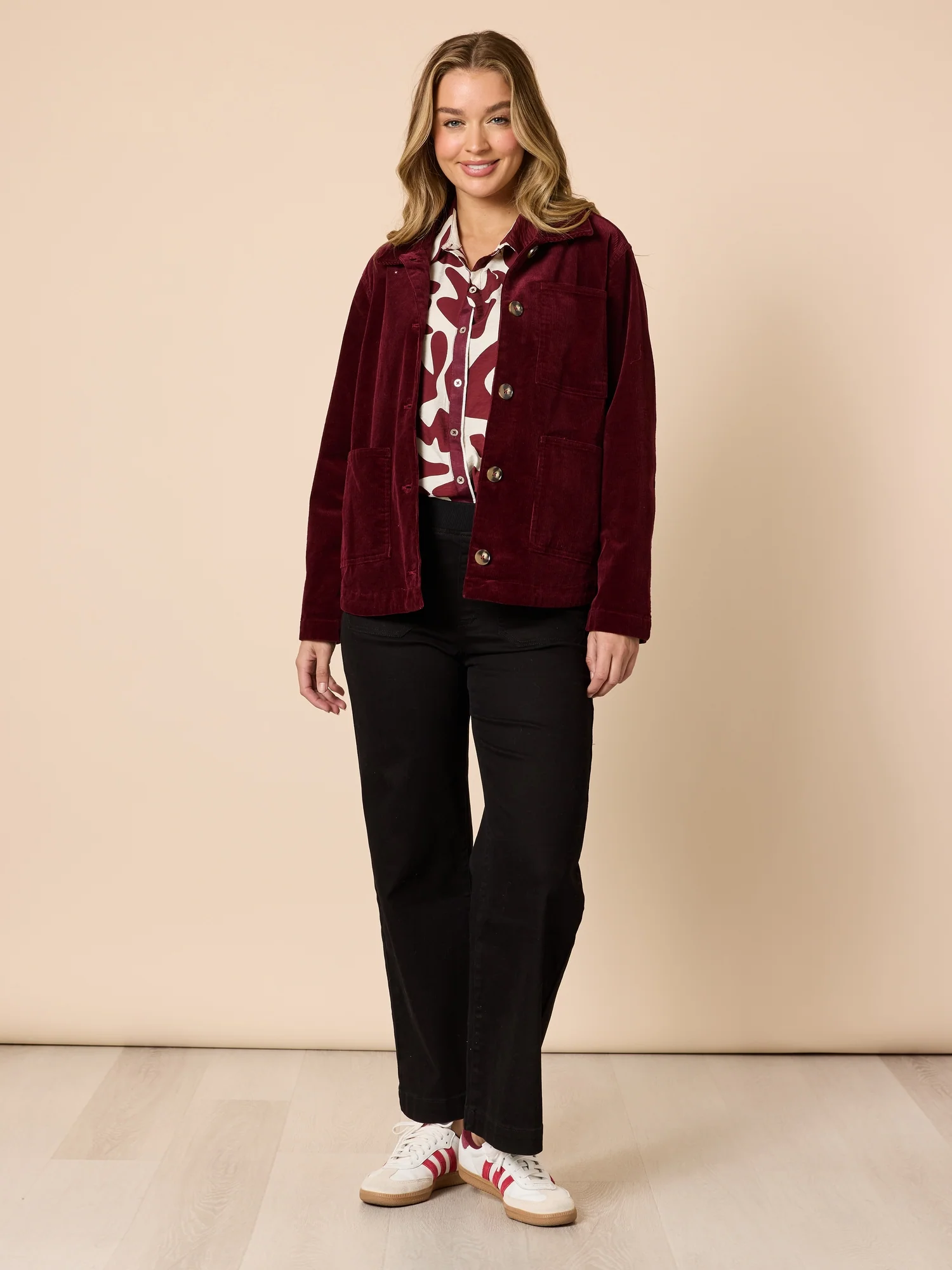 Chateau Velvet Cord Jacket - Shiraz - Image 6