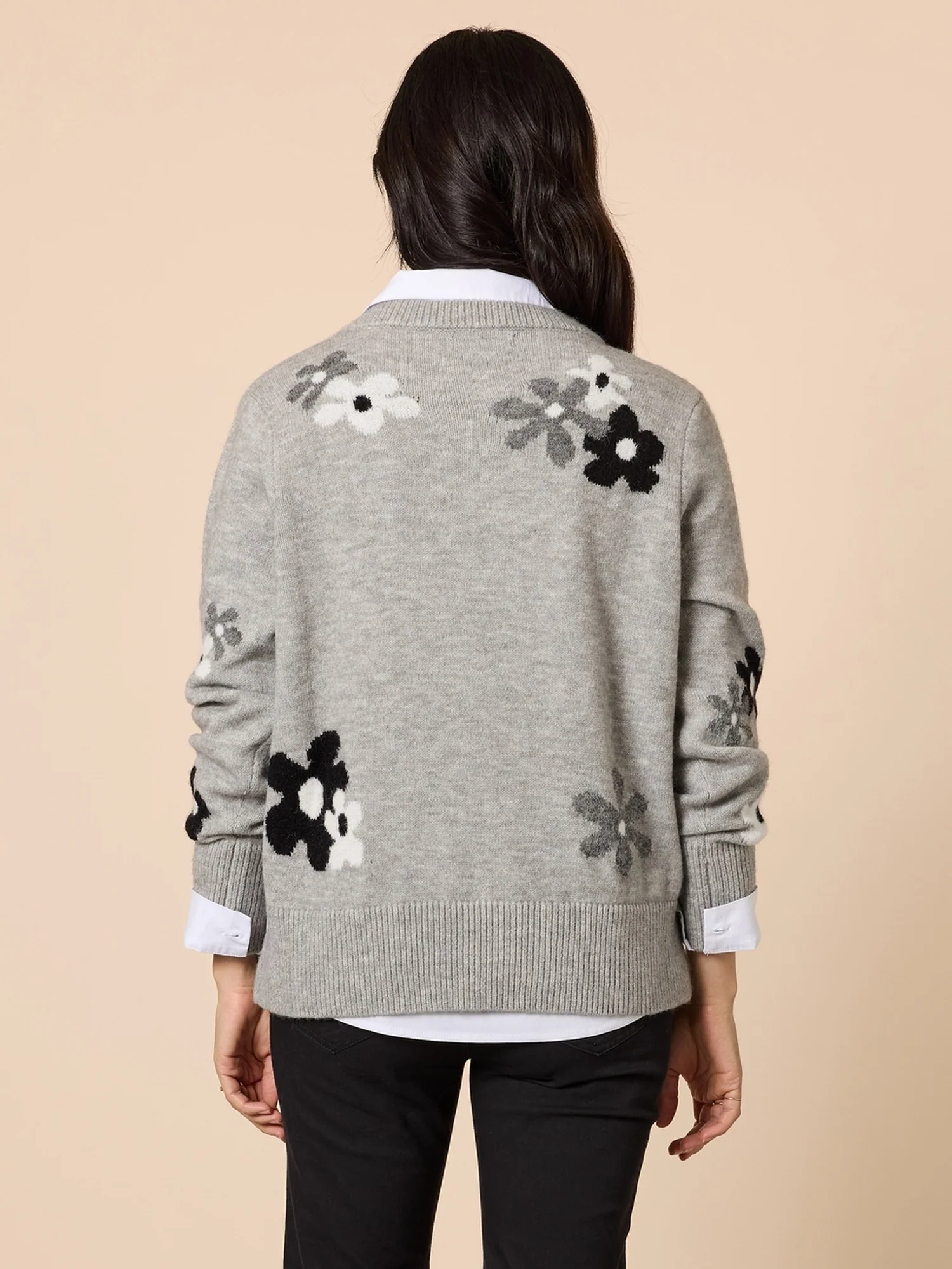 Chelsea Flower Knit - Floral Grey - Image 4