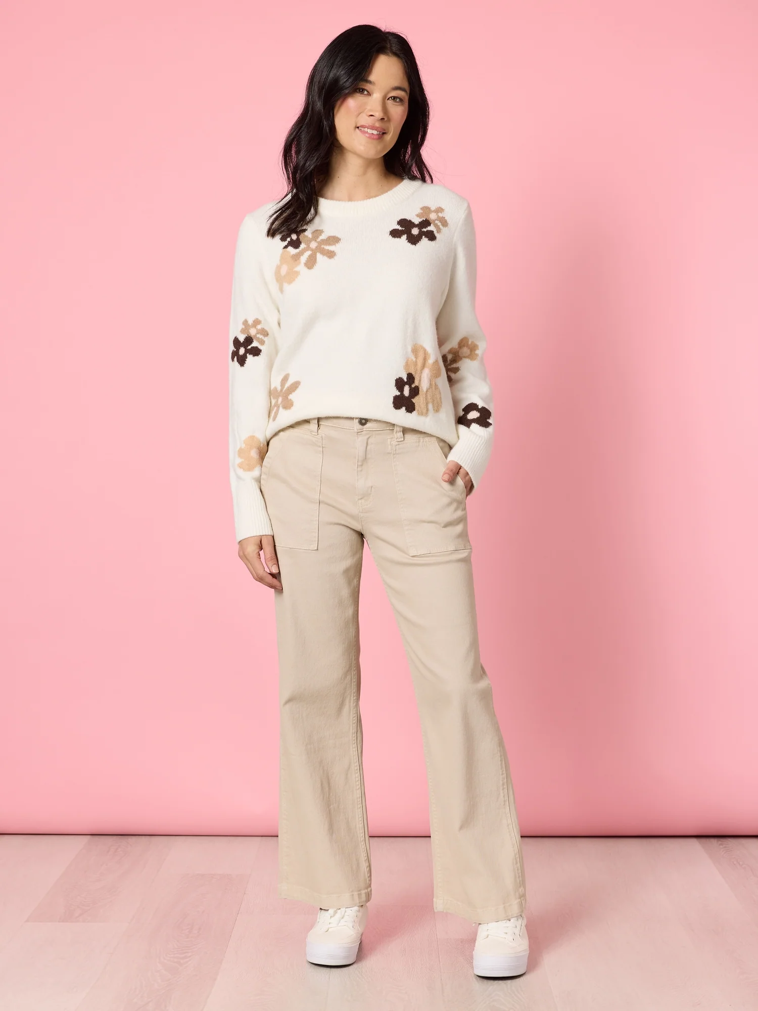 Chelsea Flower Knit - Floral Ivory - Image 10