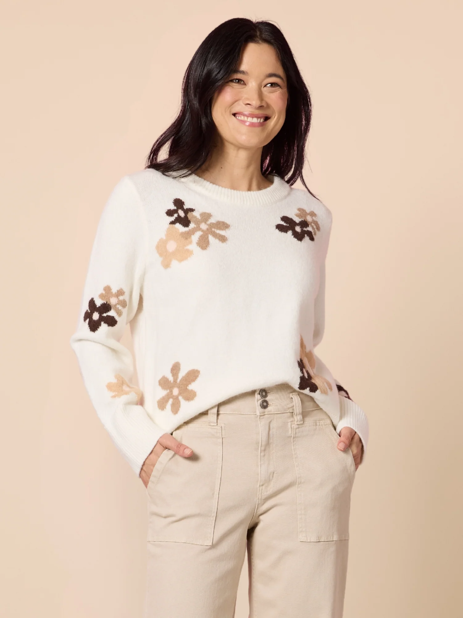 Chelsea Flower Knit - Floral Ivory - Image 6