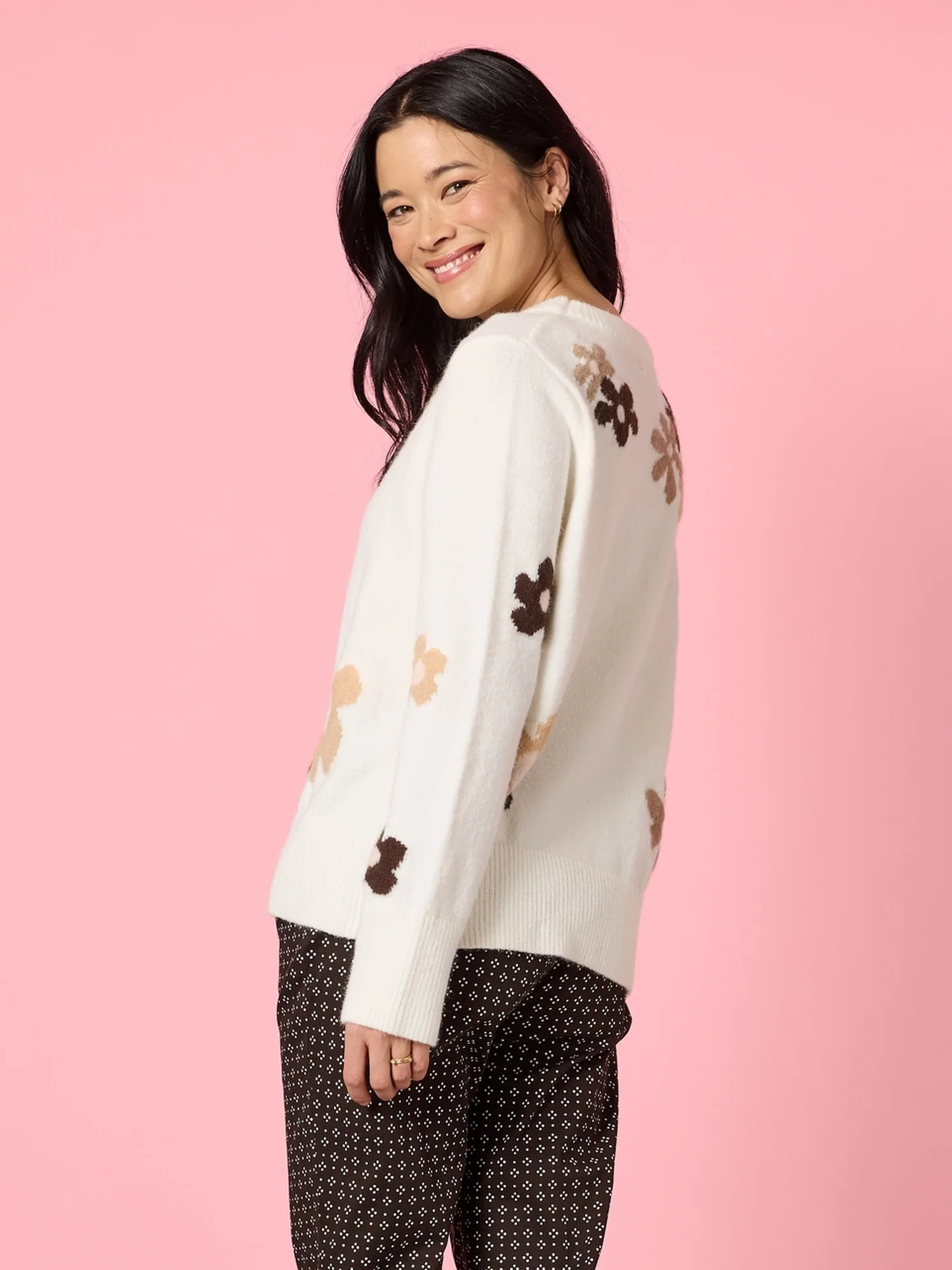Chelsea Flower Knit - Floral Ivory - Image 7