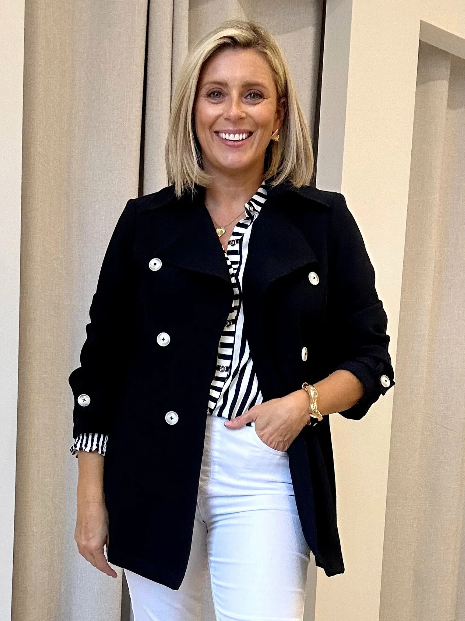 Chelsea Jacket - Navy - Image 13