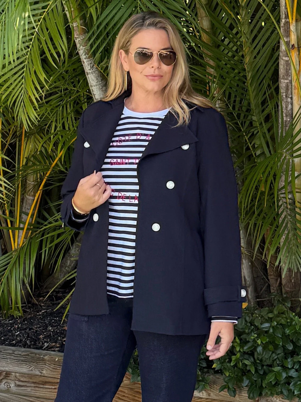 Chelsea Jacket - Navy - Image 3