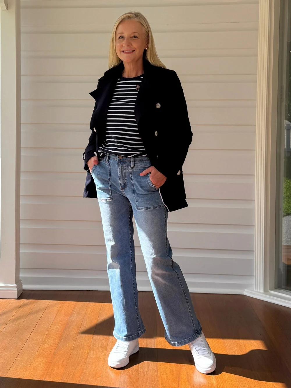 Chelsea Jacket - Navy - Image 4