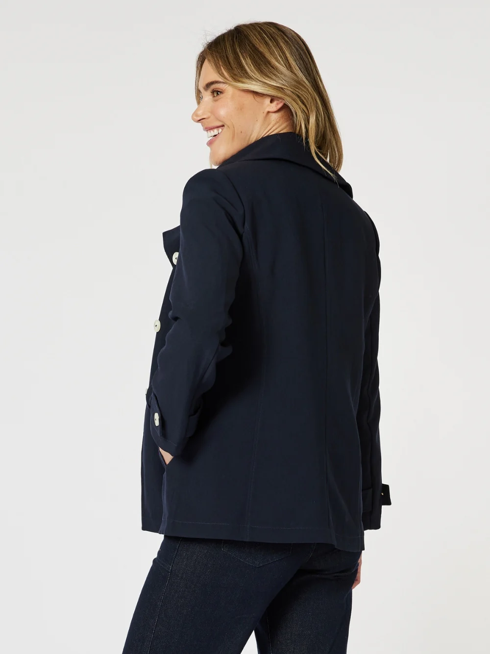 Chelsea Jacket - Navy - Image 6