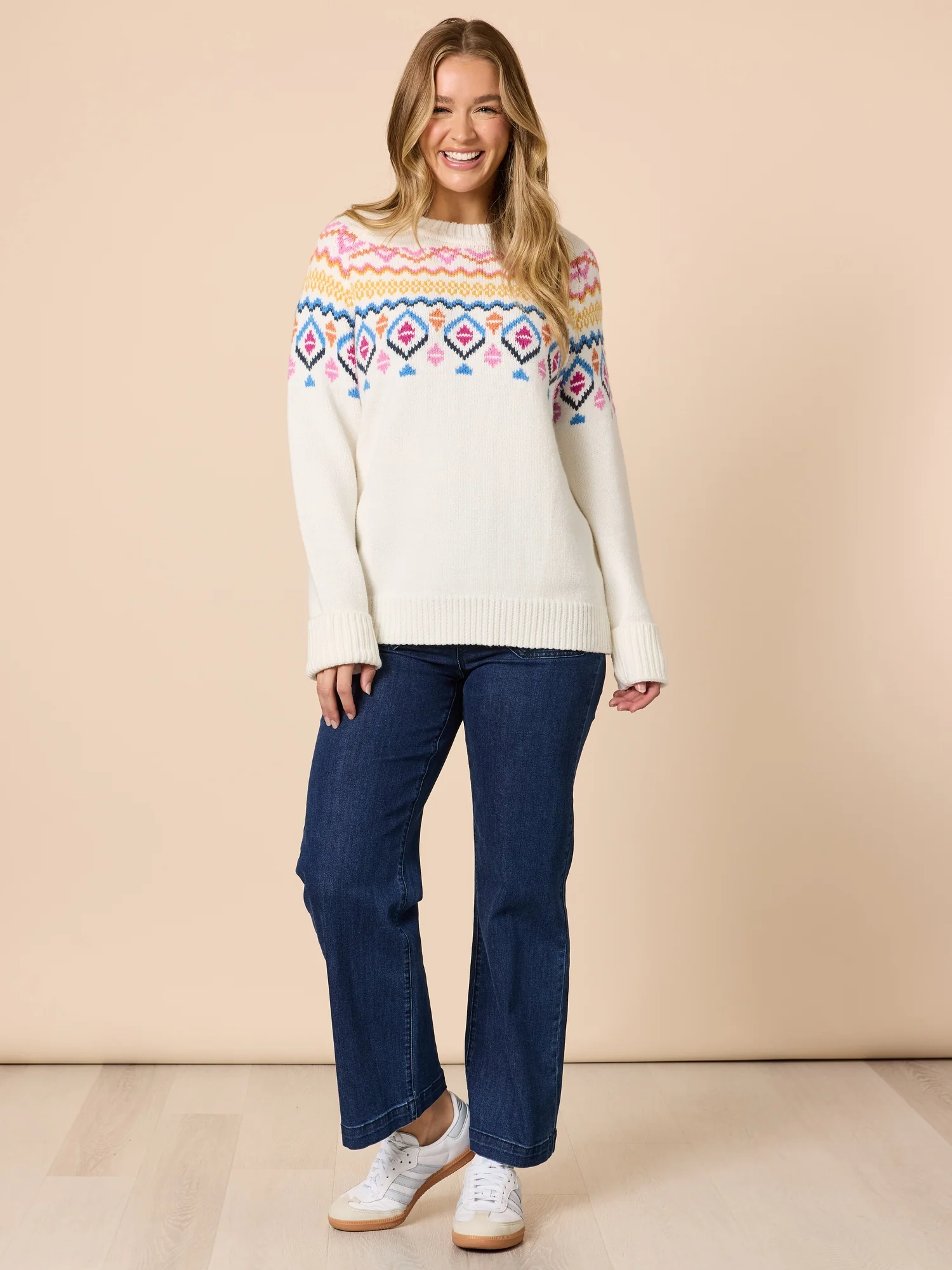 Chevalier Print Knit - Ivory Multi - Image 2
